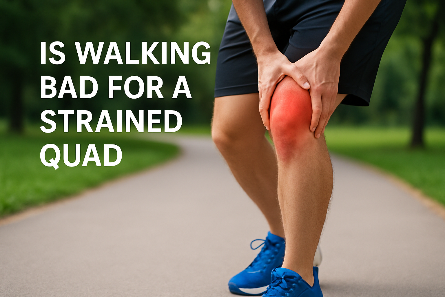 Is walking bad for a strained quad