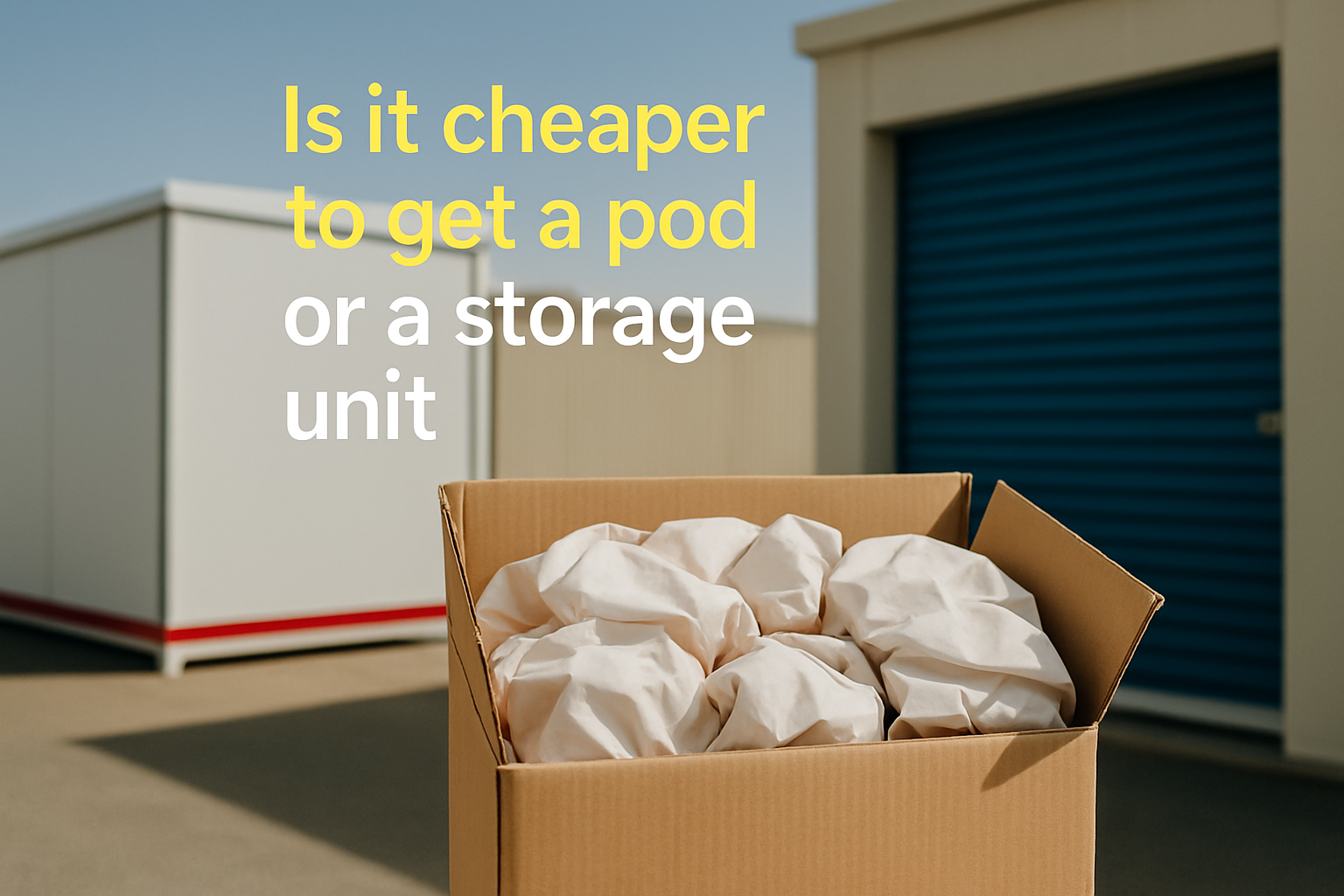 Is it cheaper to get a pod or a storage unit
