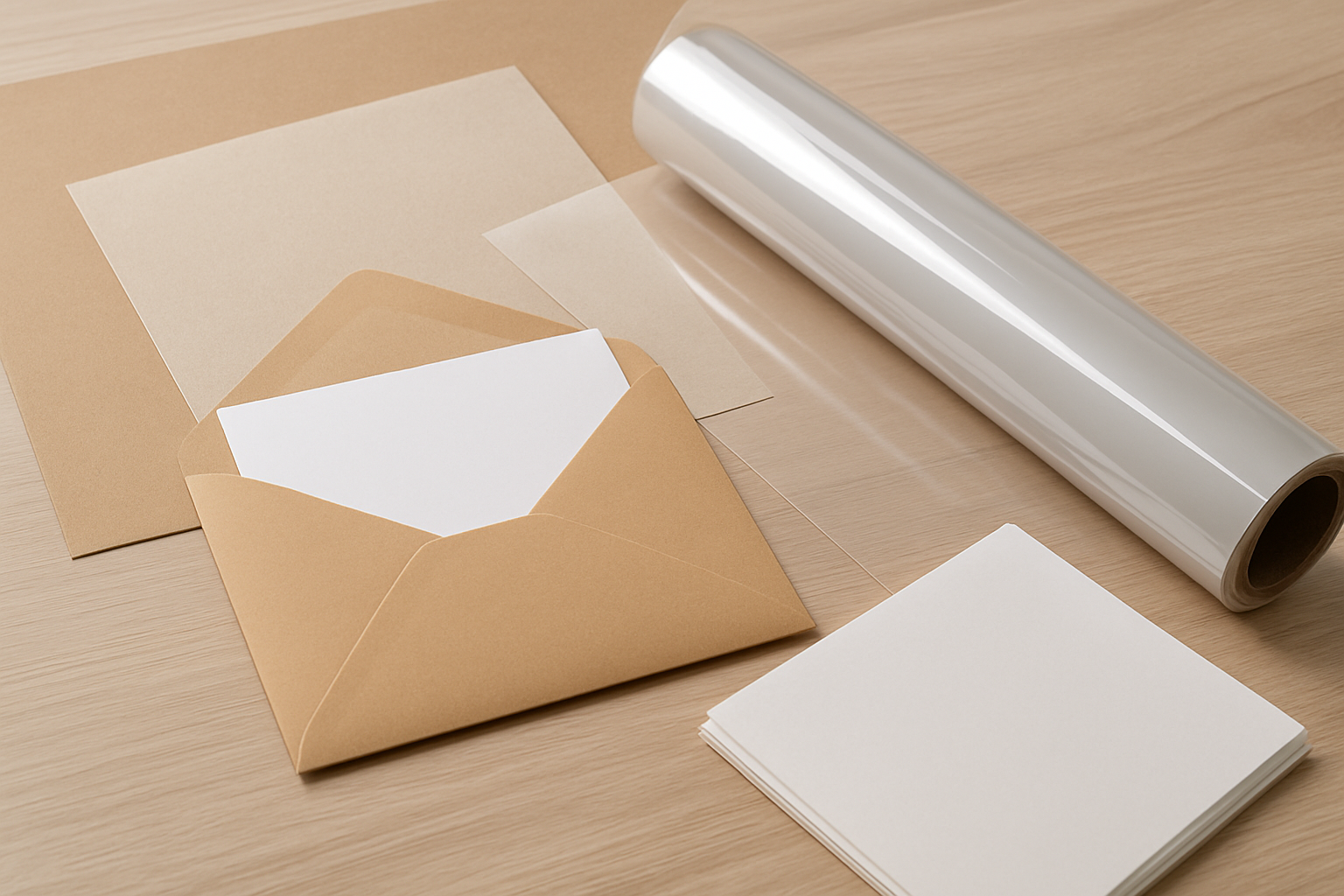 Illustration for Poly Wrap, Paper Wrapping, or Carrier Sheets: What to Use When related to envelope inserting services
