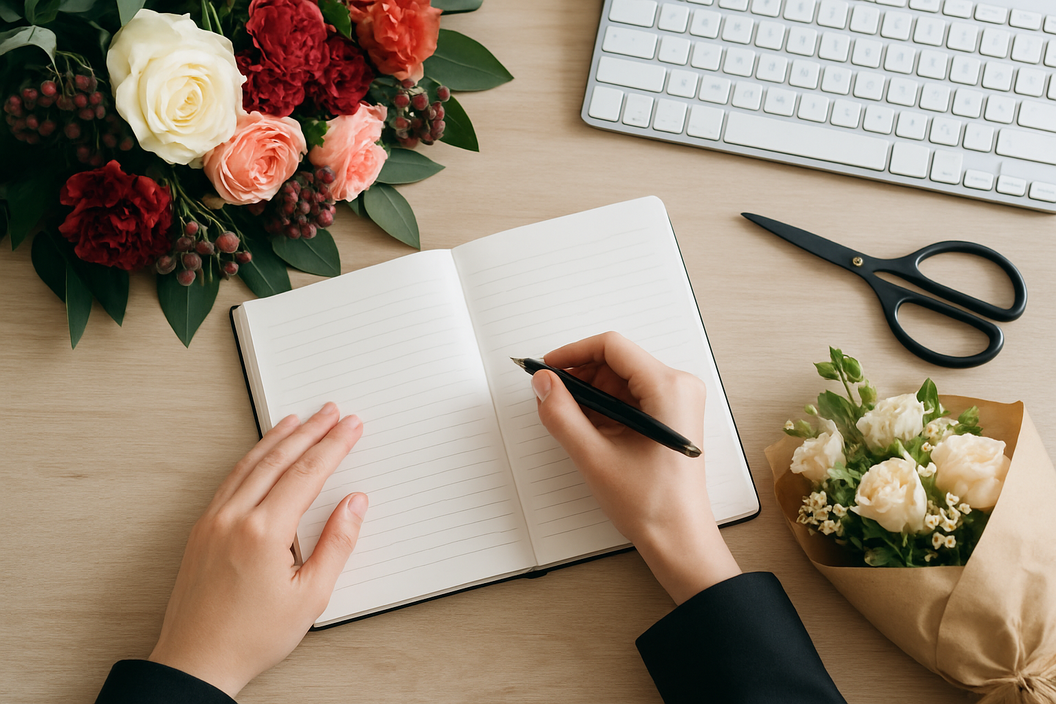 Illustration for Quick Planner’s Checklist related to corporate event floristry perth