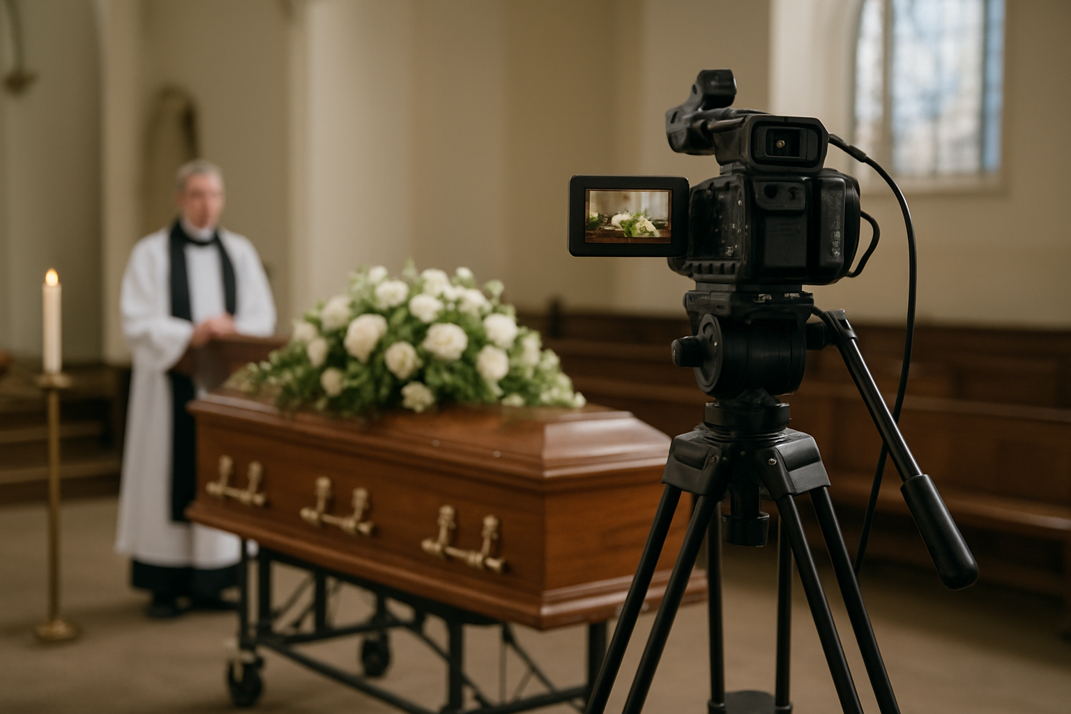 Illustration for From Graveside to Church: Brisbane Venues and Technical Considerations related to funeral live streaming Brisbane