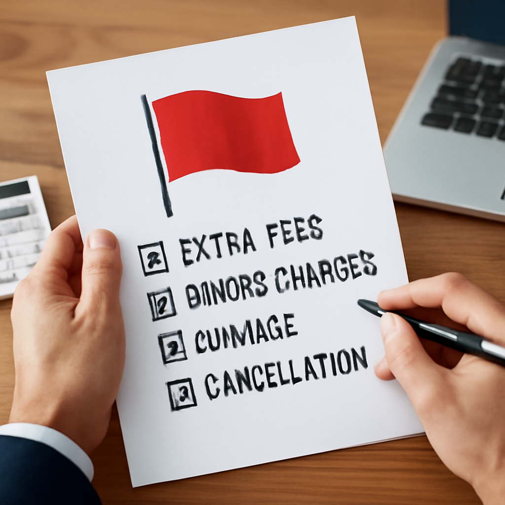 Illustration for Q4. What red flags and hidden fees should I watch for? related to what is the easiest way to compare moving quotes online