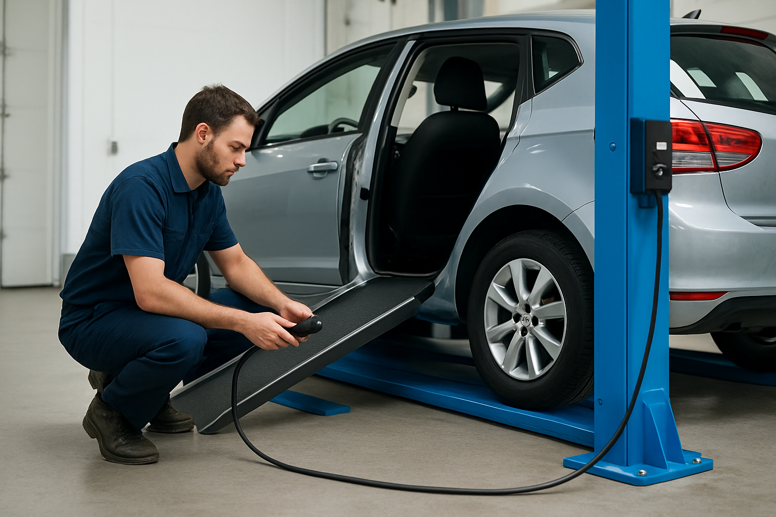 Illustration for Safety, Setup, and Cost Planning related to vehicle lifts and wheelchair ramps