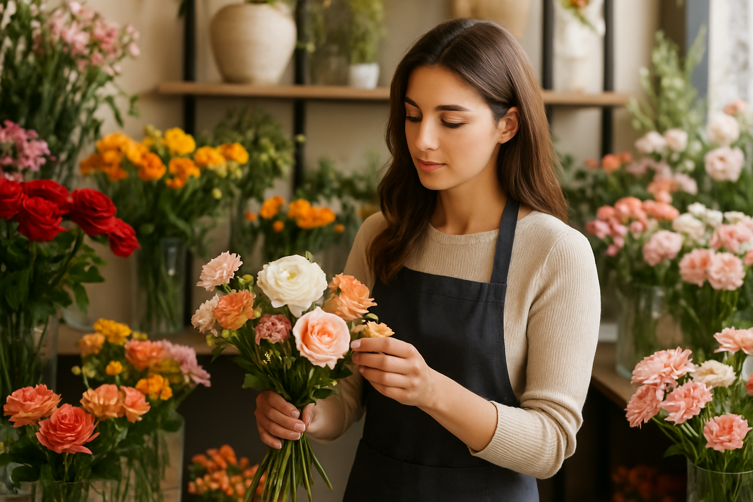 Illustration for How to Choose the Right Flowers in Flower Shop for Every Moment related to flowers in flower shop