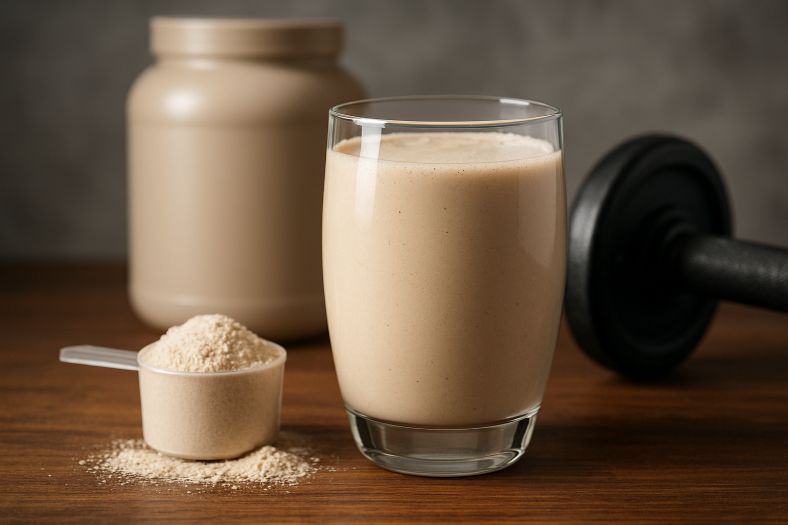 Illustration for Neuropasil’s Role in a Holistic, Pain-Smart Recovery Routine related to muscle recovery protein shake