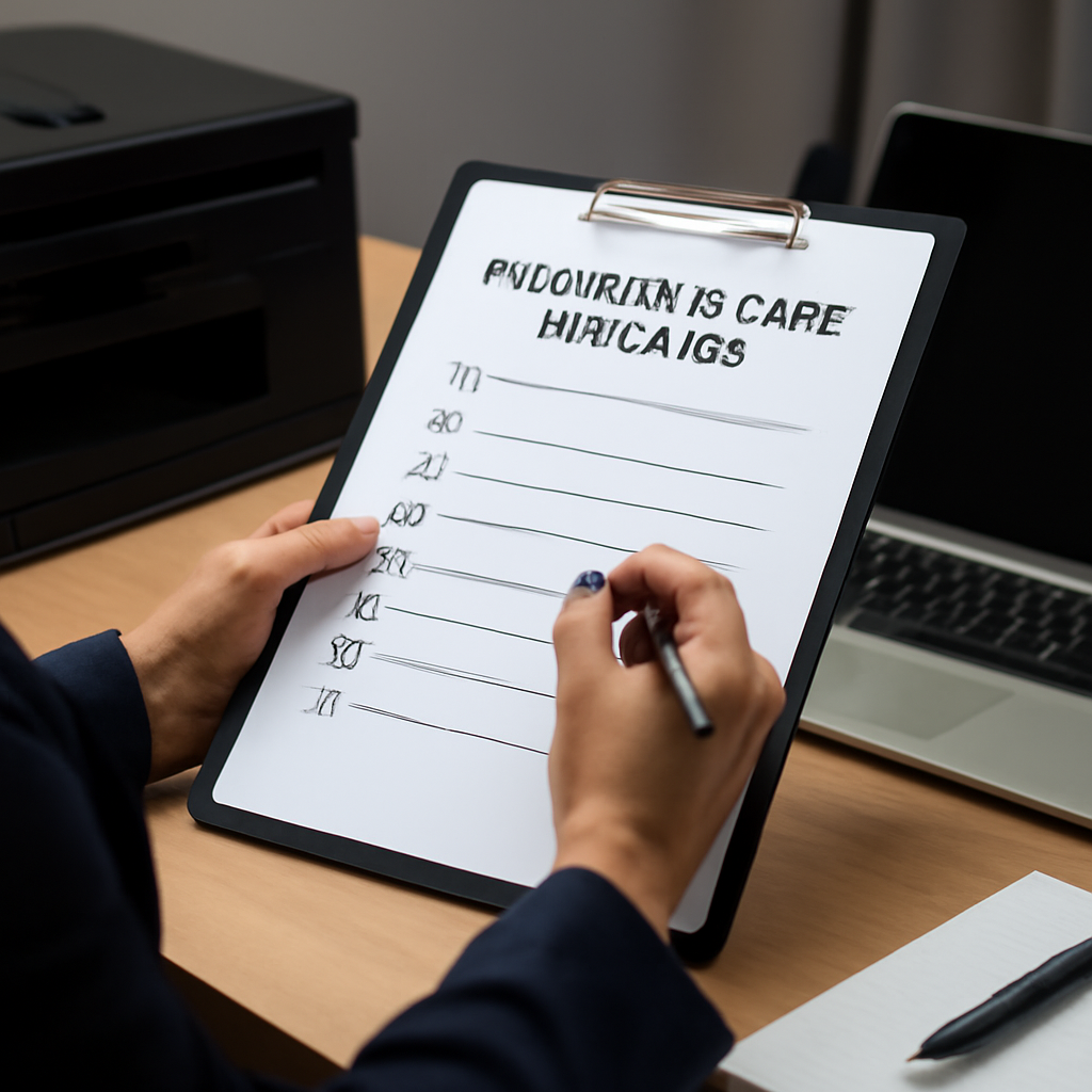 Illustration for Preventive Care Checklist and Policy Templates related to troubleshooting tips for multi brand printers
