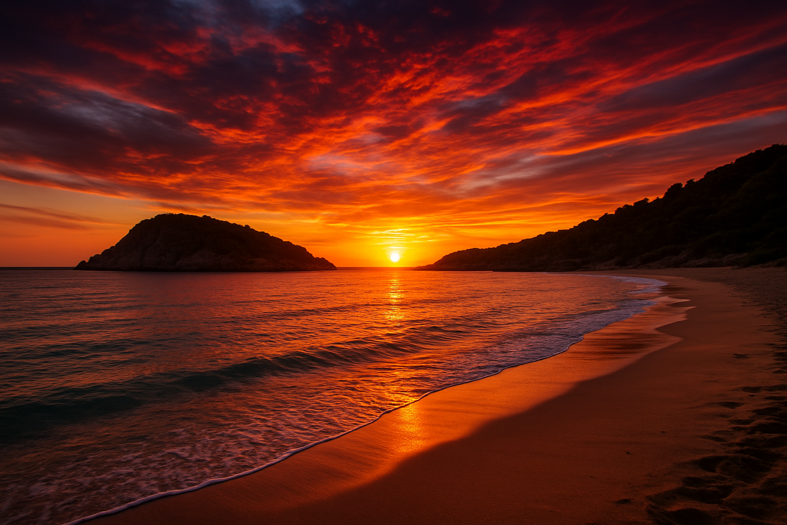Illustration for Atardeceres, cielos encendidos y el placer de volver related to playas cercanas capdepera