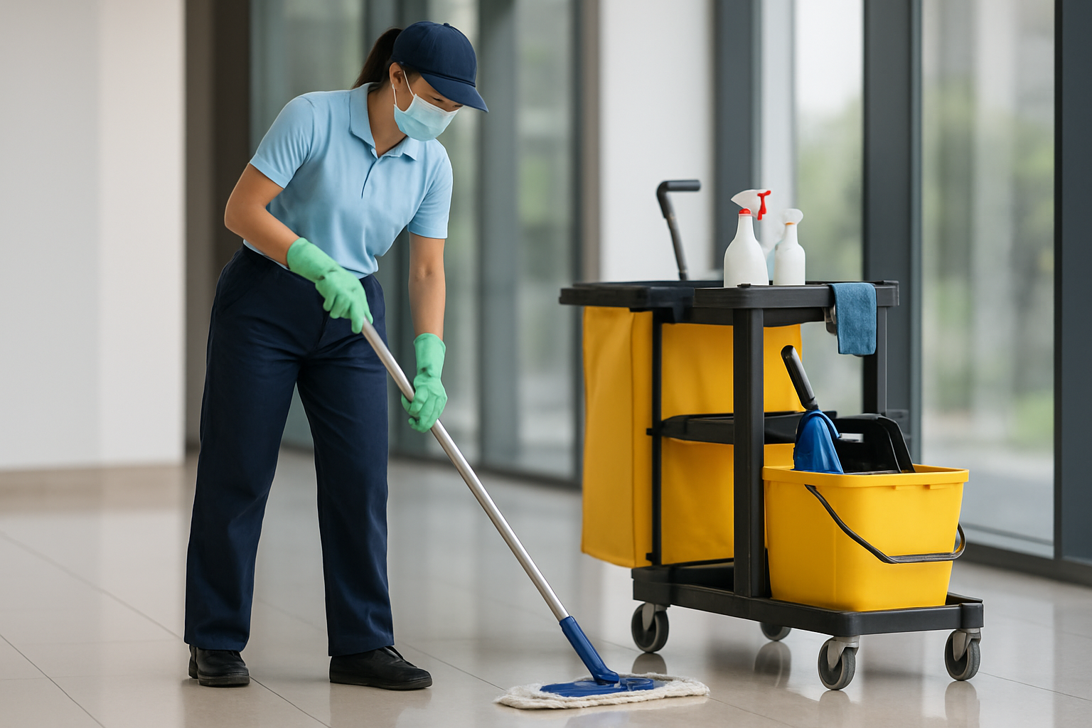 Illustration for Quality, Safety, and Sustainability Standards related to janitorial cleaning company