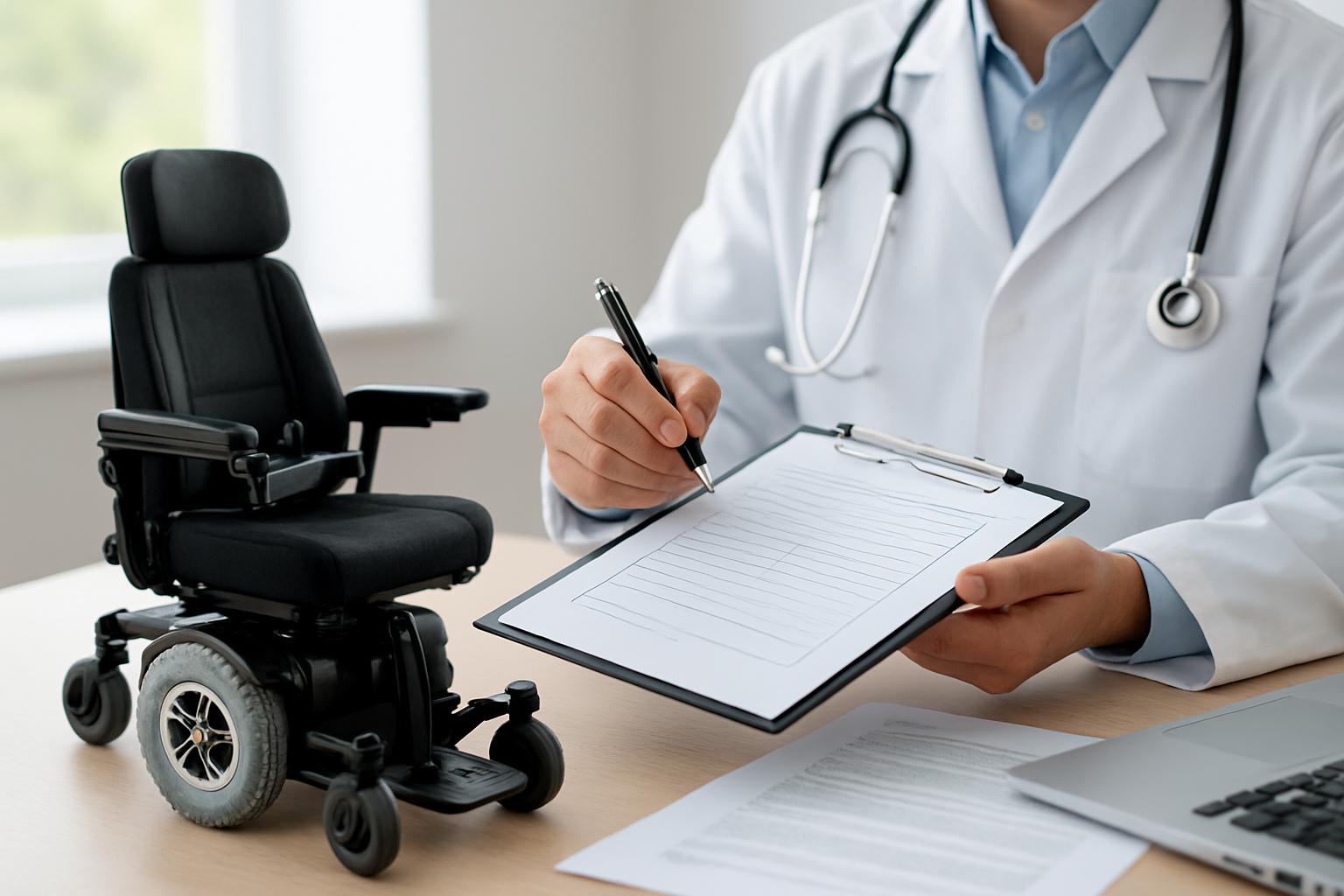 Illustration for From Exam to Delivery: Timeline, Prior Authorization, and Follow-Through related to medicare documentation for power wheelchairs