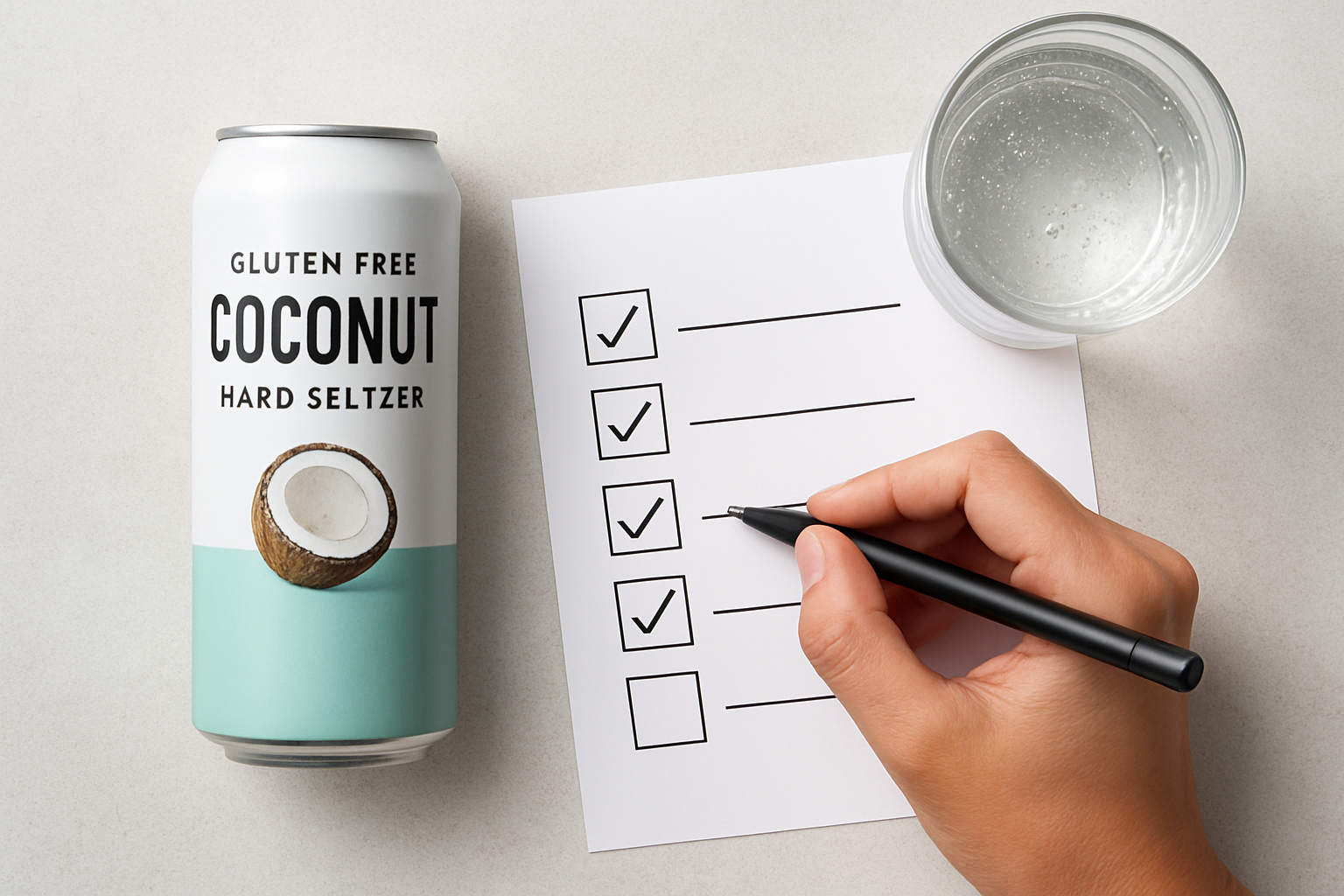 Illustration for Step 5: Use A Quick Checklist Before You Buy related to gluten-free coconut hard seltzer