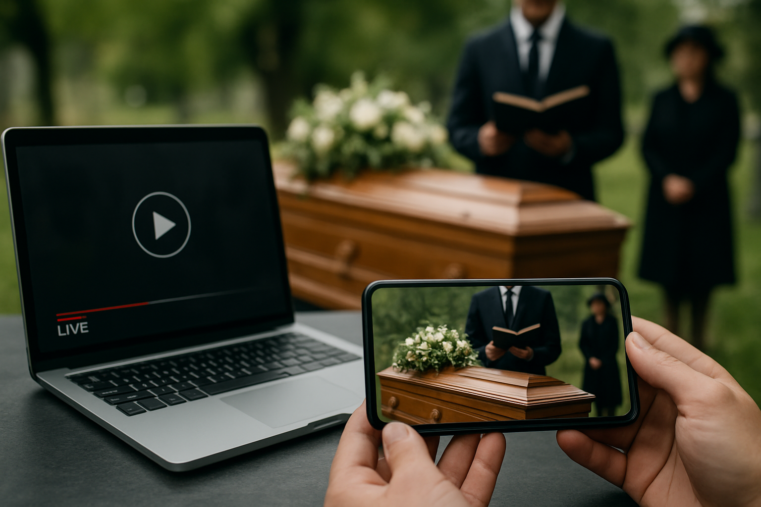 Illustration for Costs and Platform Choices for Your Stream related to graveside funeral live streaming brisbane