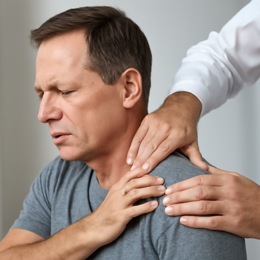 Illustration for How Neuropasil Fits Your Plan for Nerve and Muscle Relief related to trapezius muscle strain treatment