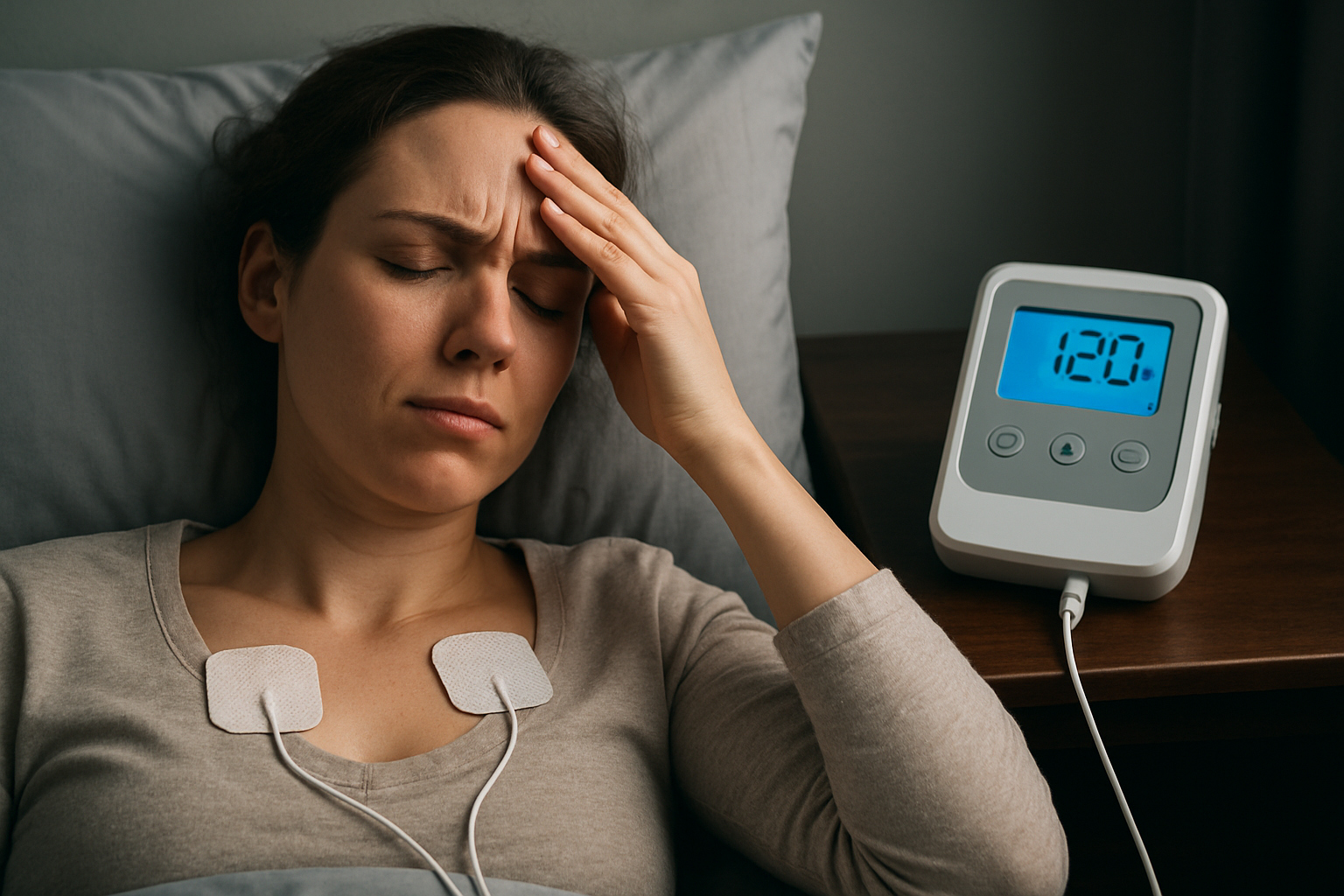 Illustration for Real-World Scenarios: From Tense Days to Restful Nights related to frequency therapy for stress reduction