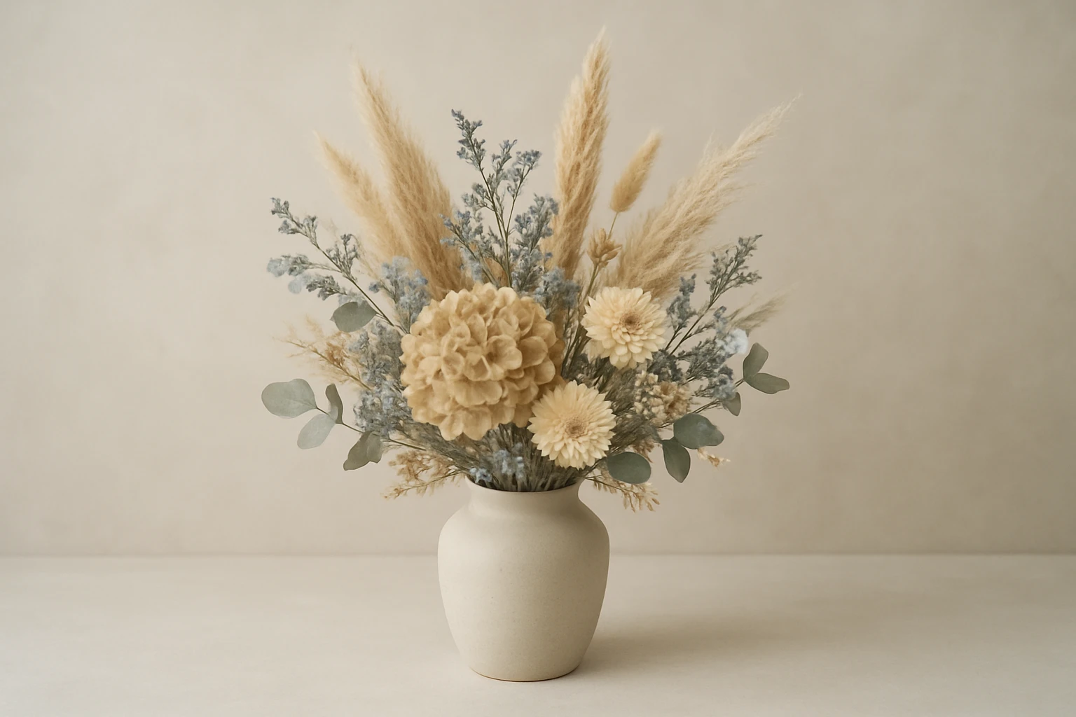 #2 Best muted arrangement for sympathy - small dried flower arrangements guide