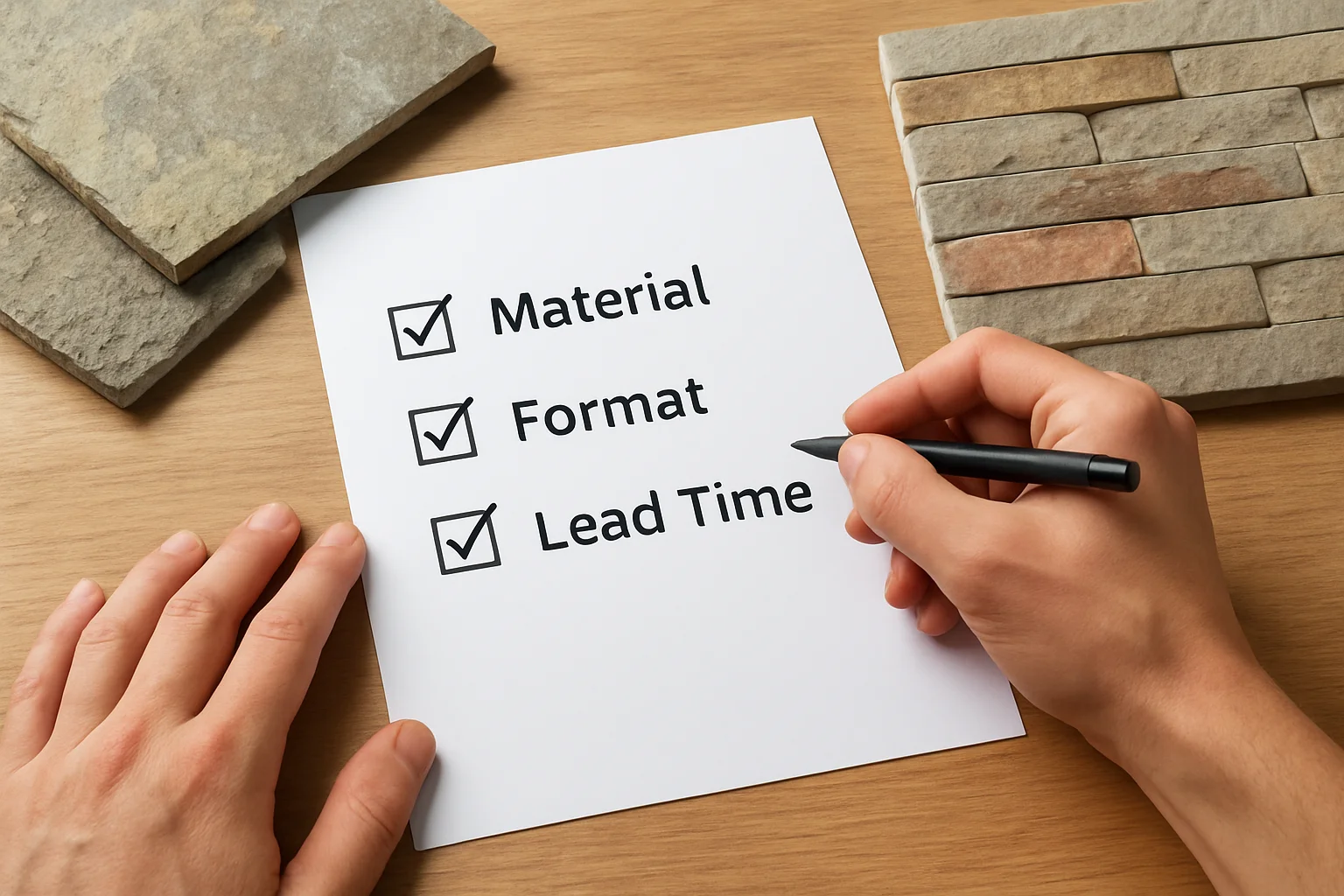 2. Pre-Work Checklist: Confirm the Material, Format, and Lead Time for Thin Veneer Stone Panels - Thin Veneer Stone...