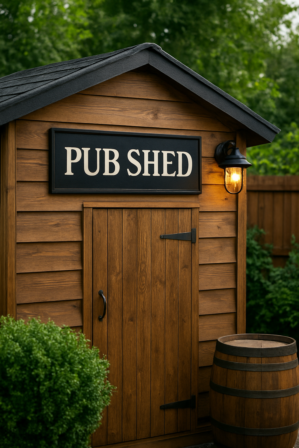 Illustration for Smart Materials, Finishes and Weatherproofing That Last related to authentic pub shed signage for backyards