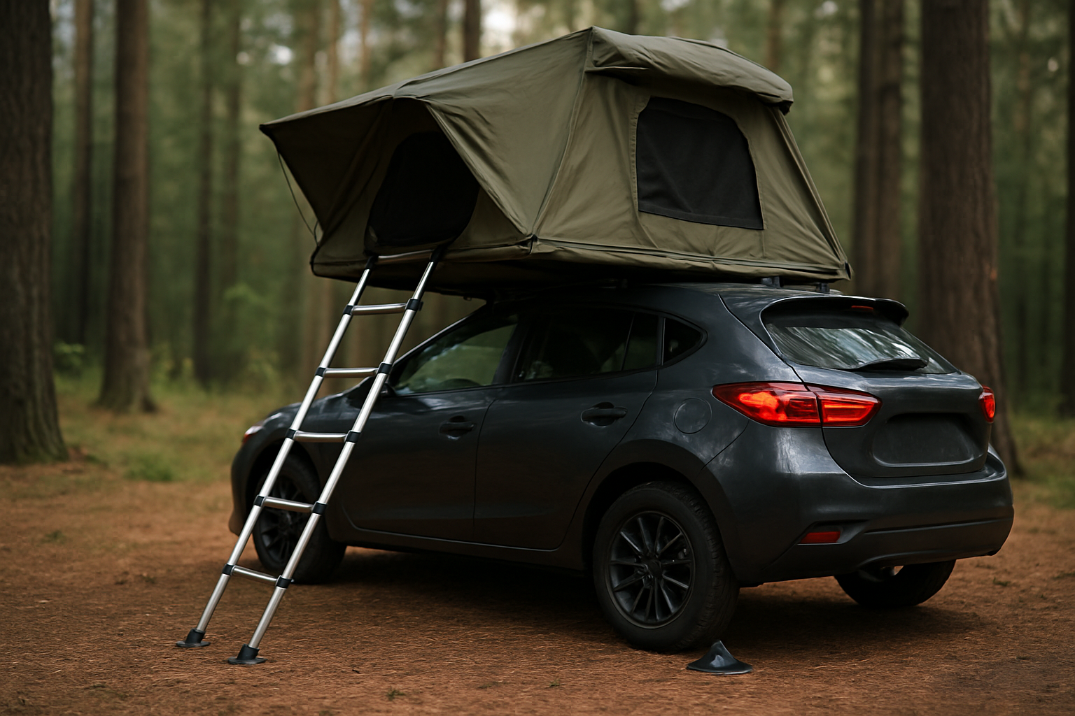 Illustration for Stability Engineering in the Wild: Materials, Feet, and Center of Gravity related to ergonomic car camping accessories and upgrades