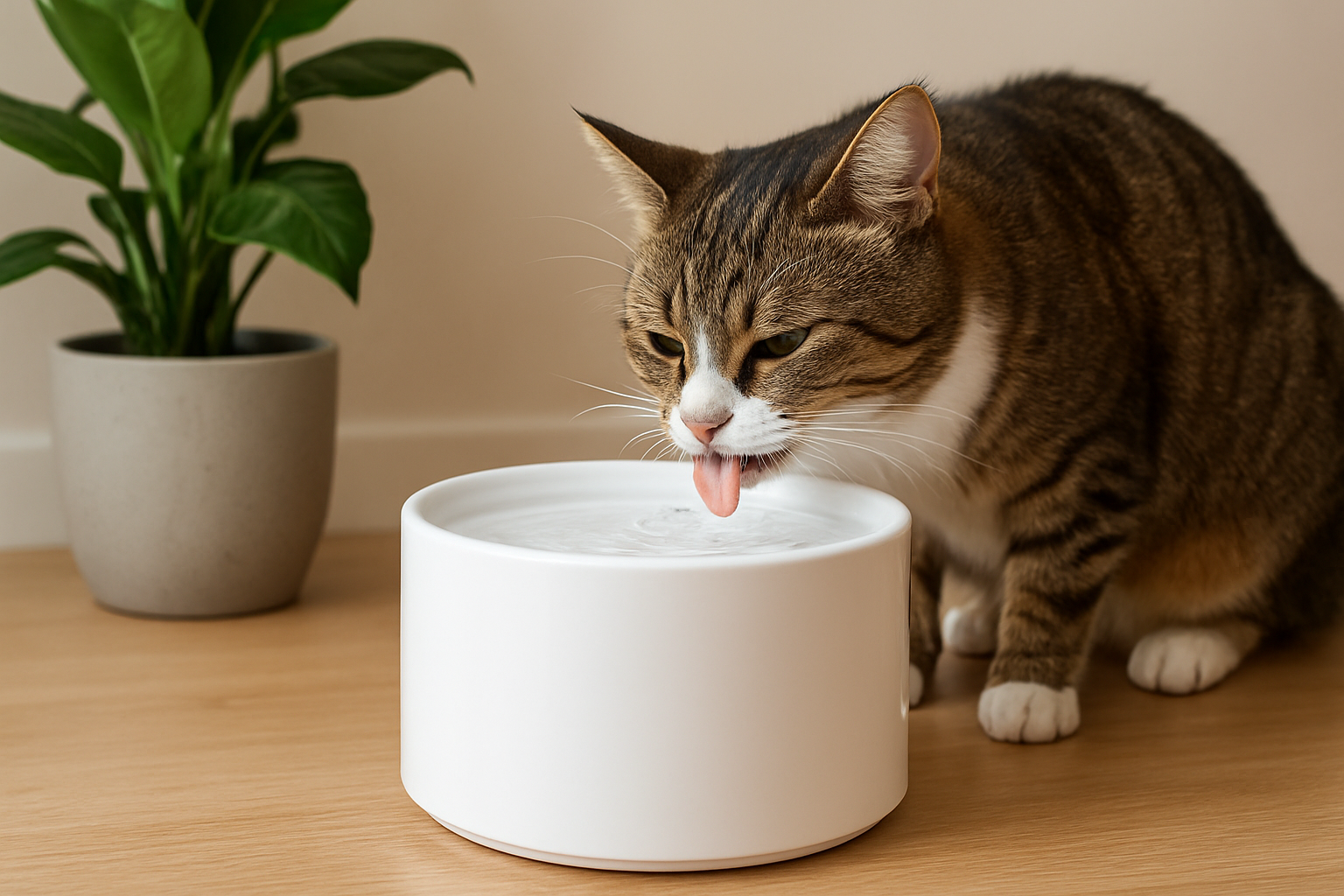 Illustration for At-a-Glance Routine You Can Stick With related to water fountain maintenance for cats