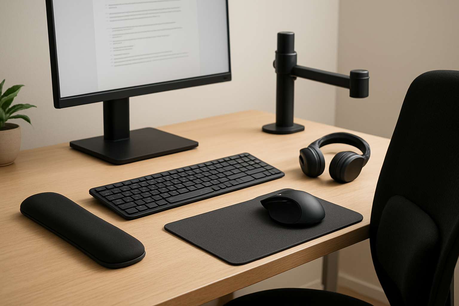 Illustration for Real-World Results: A Weeklong Home Office Tune-up related to ergonomic tech accessories for home office