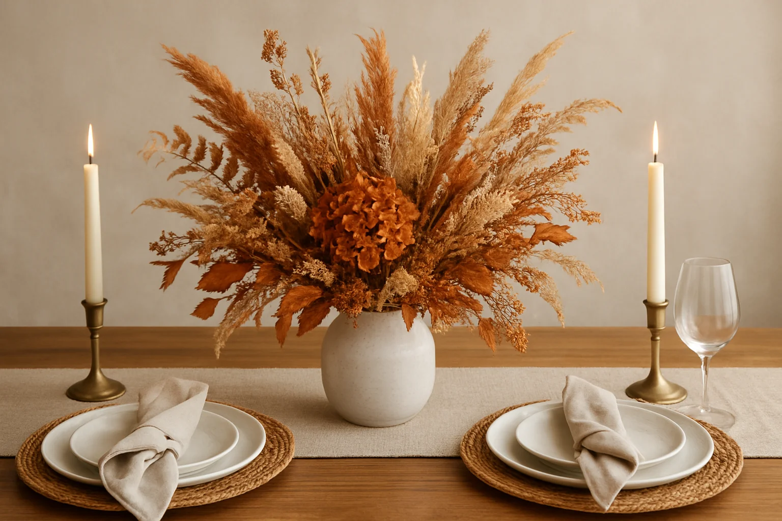 #3–#4 Centerpiece and table-scaping picks - autumn dried flower arrangements guide