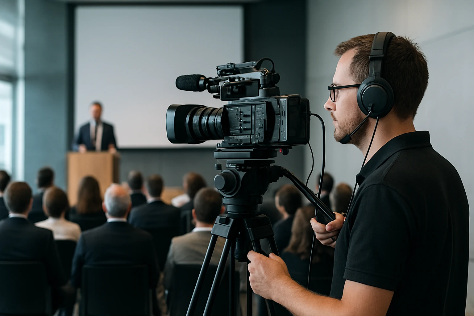 #3 Book a corporate live-stream crew for conferences and seminars - is on-site support available for live streaming in...