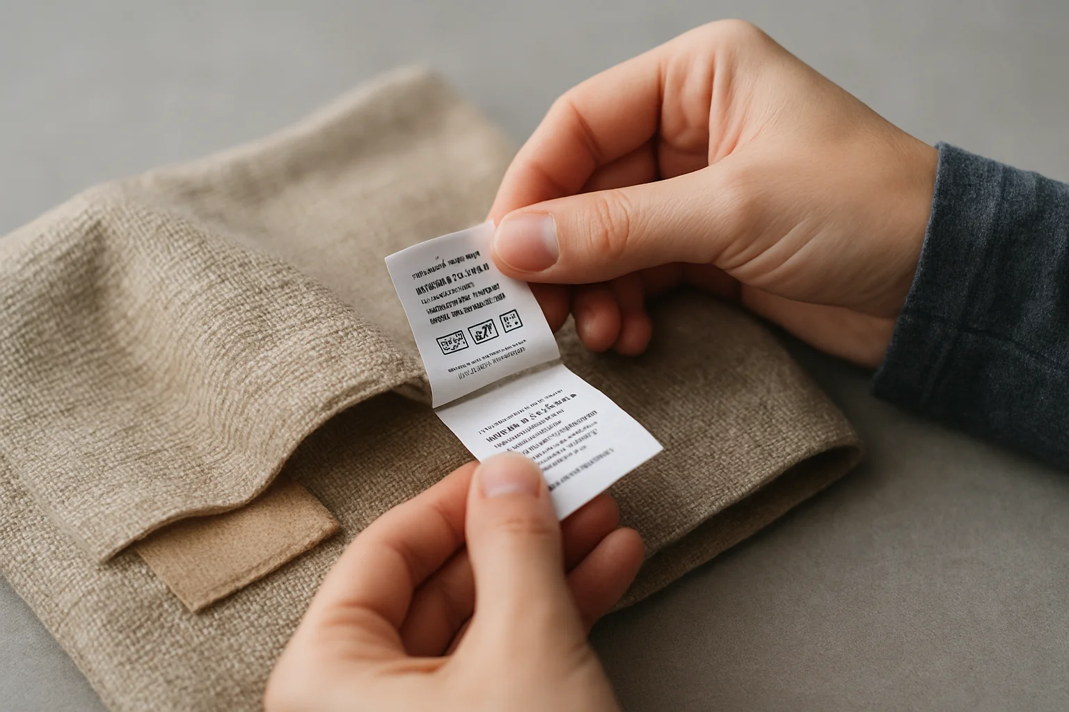 #3 Check materials, finish, and care labels before you commit - home goods online guide