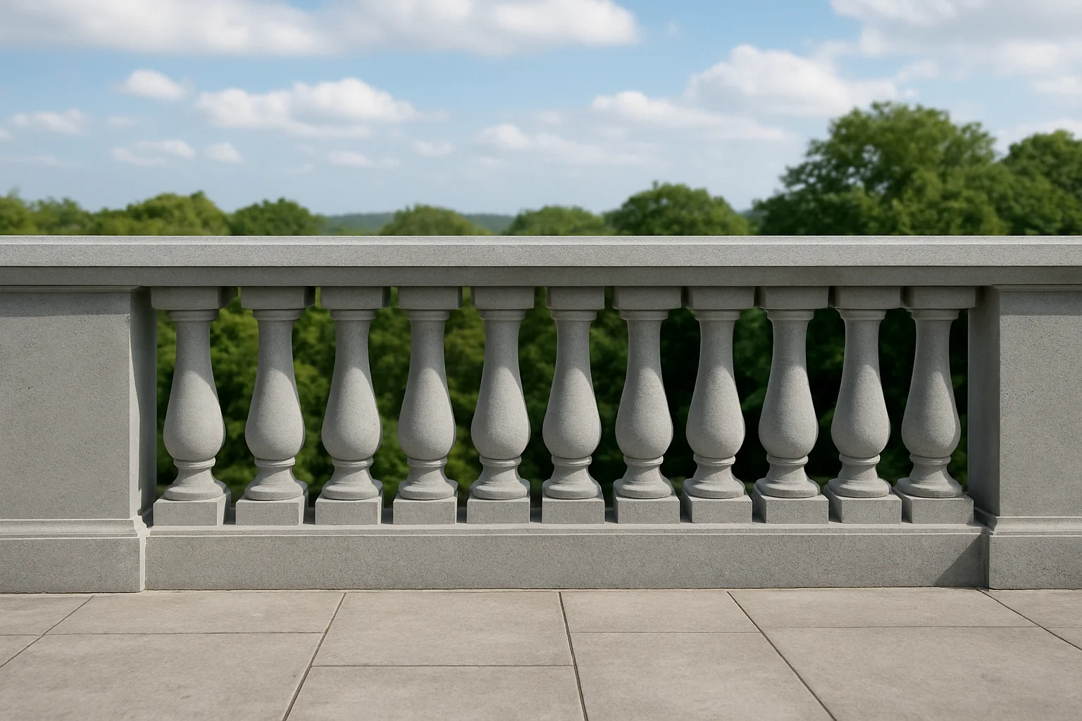 3. Low Terrace Parapet Balustrades - Concrete Balustrade guide
