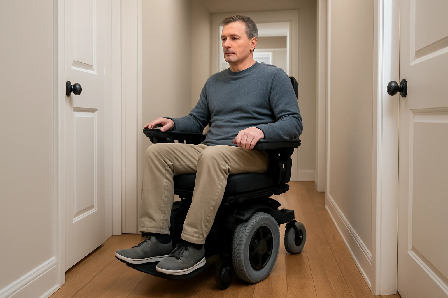 #3 Match the Drive Wheel Layout to Your Home - Can I get a power wheelchair for narrow hallways and tight turns? guide