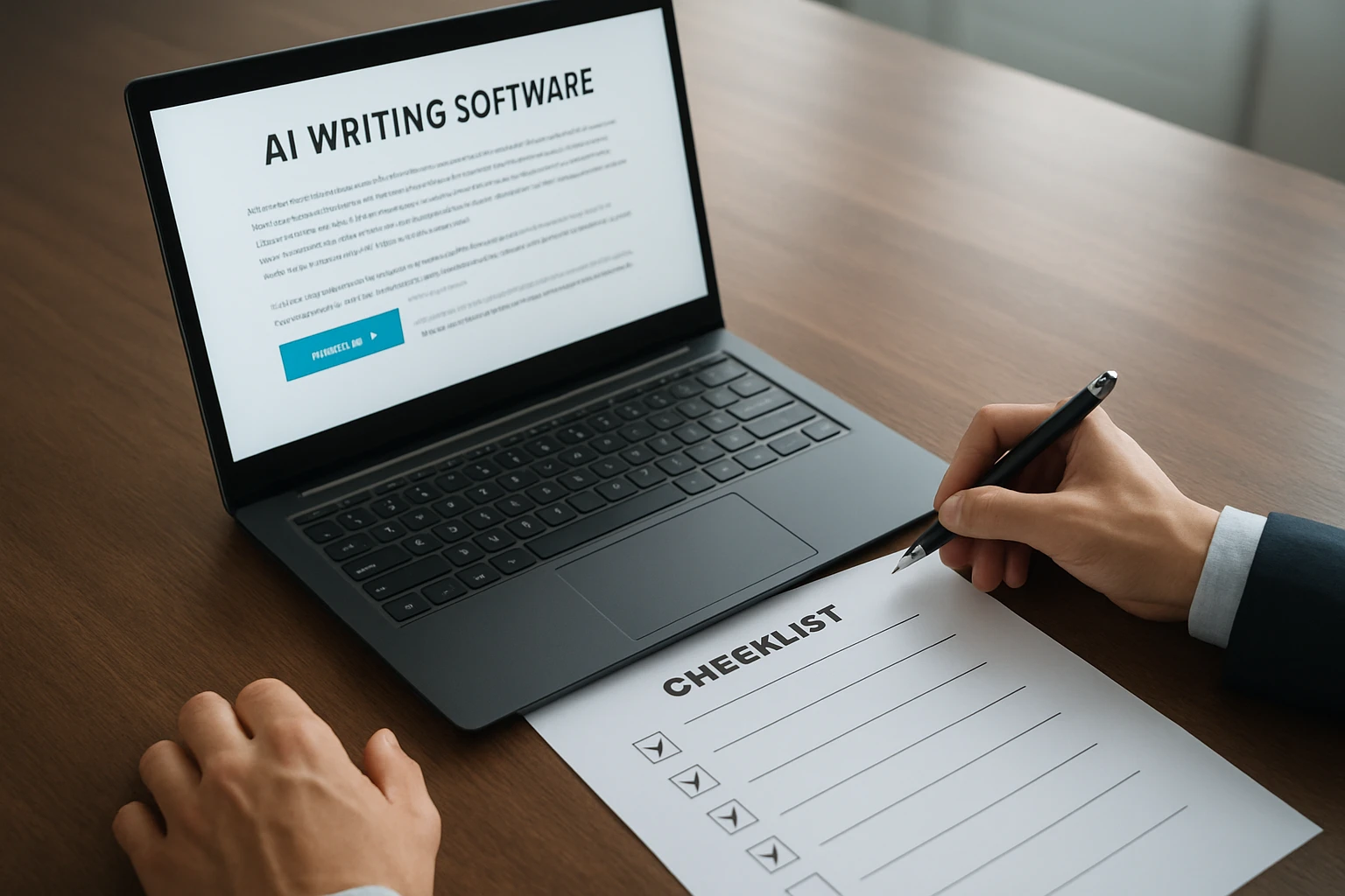 3) Run the execution checklist on a real work sample - AI writing software guide
