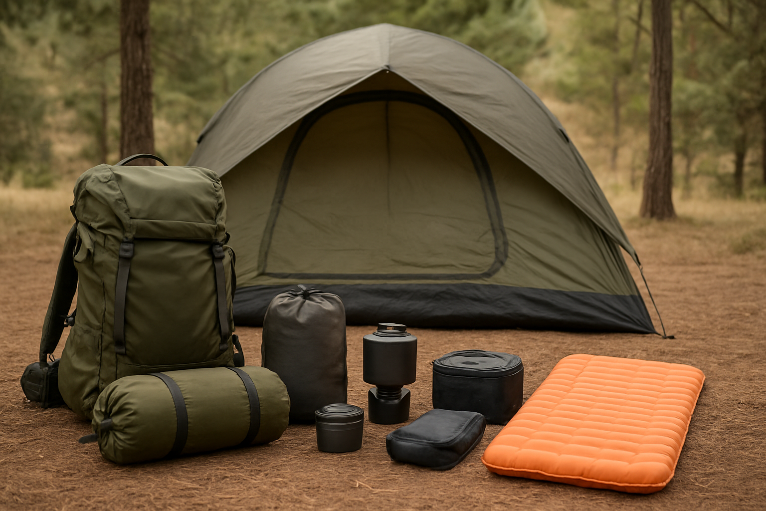 Illustration for Pack Like a Pro: Volume, Weight Distribution, and Setup Time related to modular camping setup