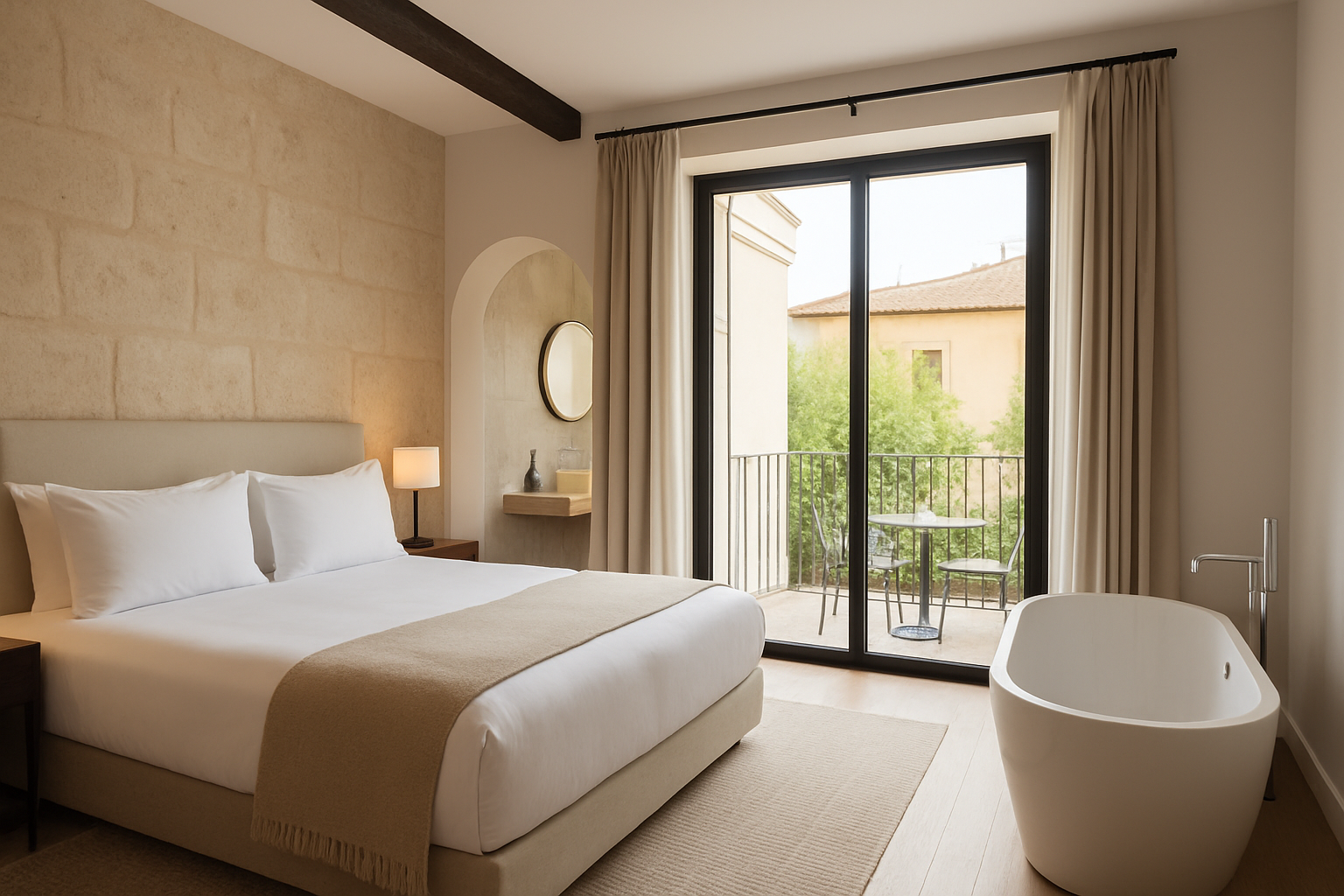 Illustration für Vila Nova Suites &amp; Spa und die Essenz einer Boutique: eine Brücke zum lokalen Charakter im Zusammenhang mit dem Hotel Cappuccino Palma