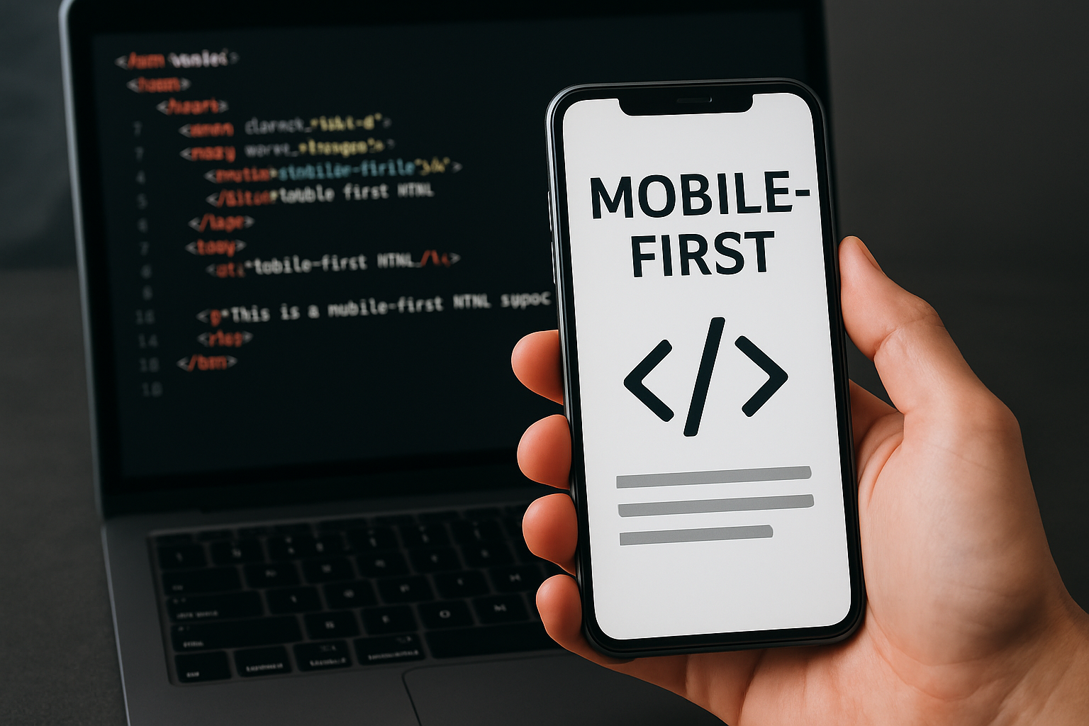 Illustration for Mobile-First HTML: From Responsive Layouts to Core Web Vitals related to html in web development
