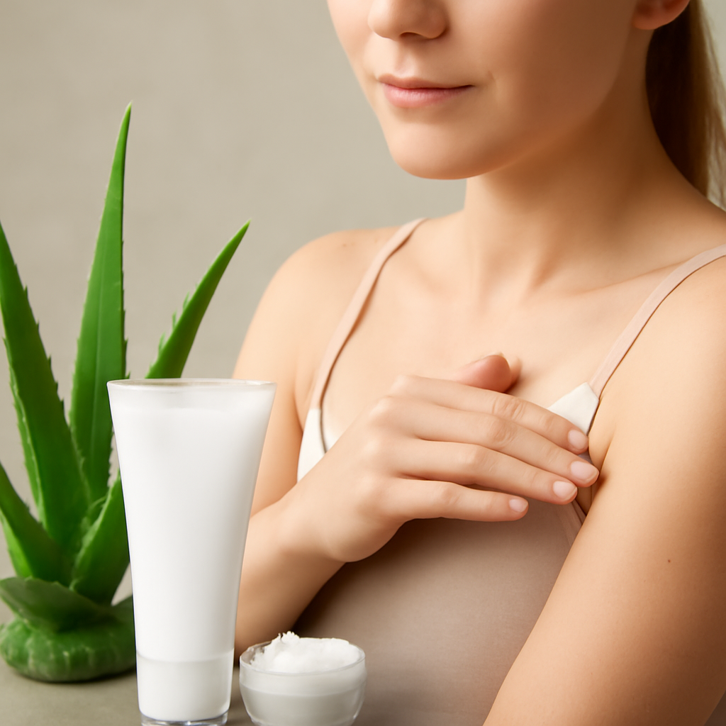 Illustration for How to Apply for Maximum Relief and Skin Health related to natural formula with aloe urea and menthol