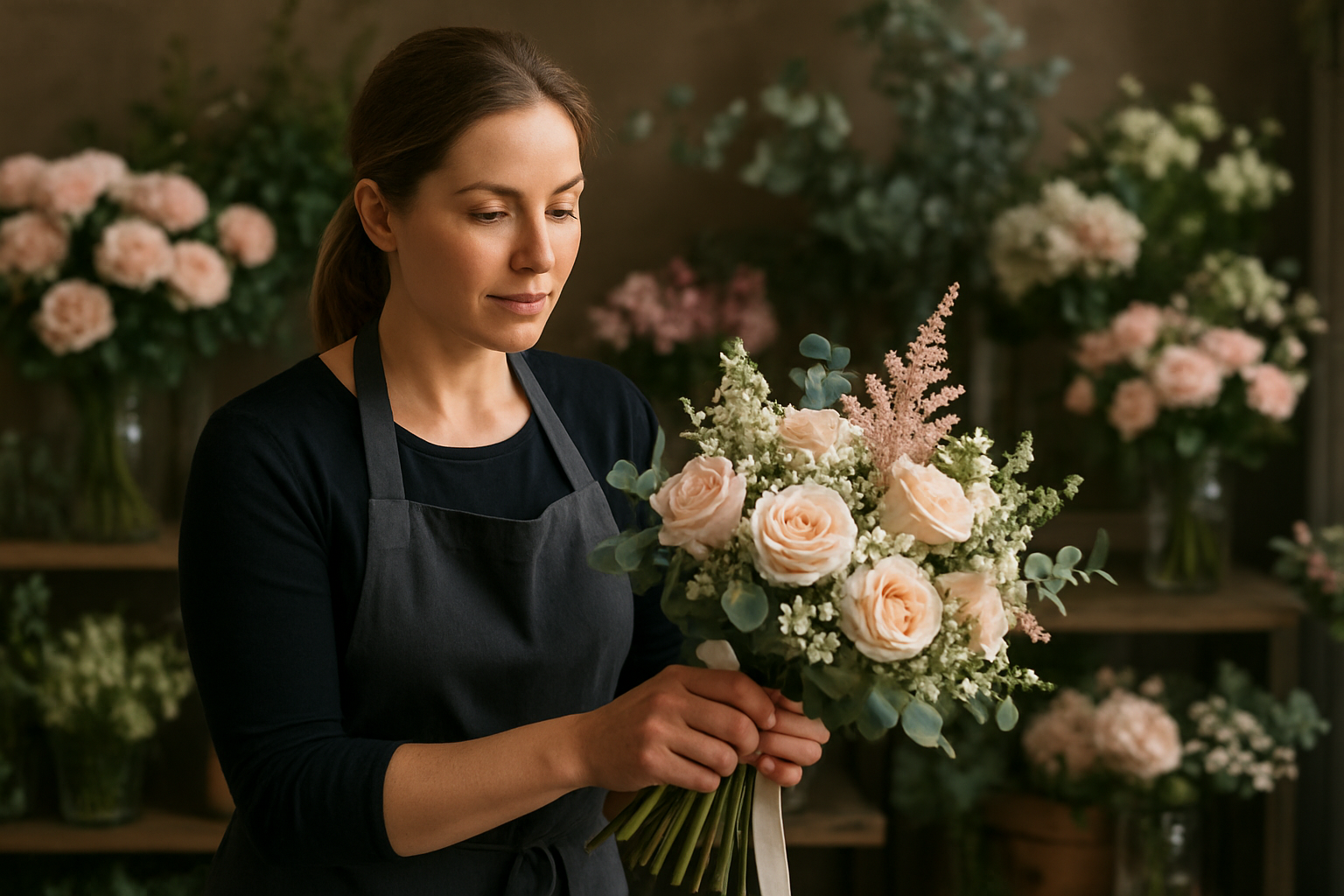 Illustration for Real-World Examples From The Flower Boutique related to bespoke floral designs perth