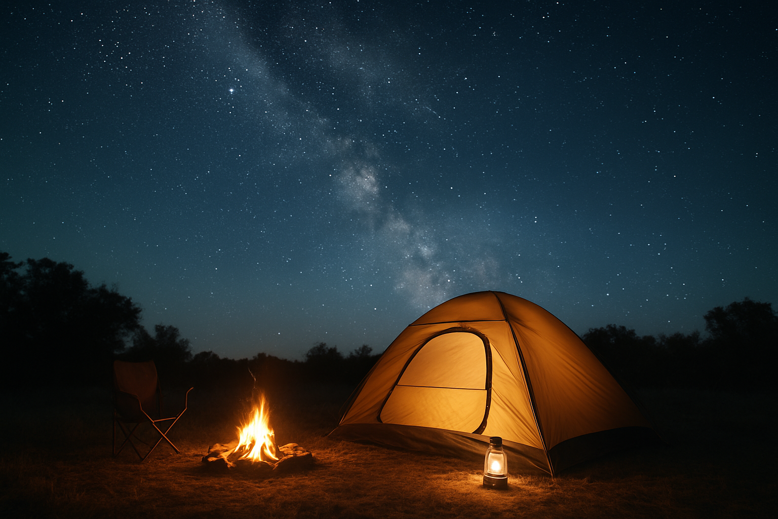 Illustration for How Do I Lay Out a Dark-Sky-Friendly Camp That Reduces Glare and Saves Power? related to how do i choose an efficient camping lighting setup