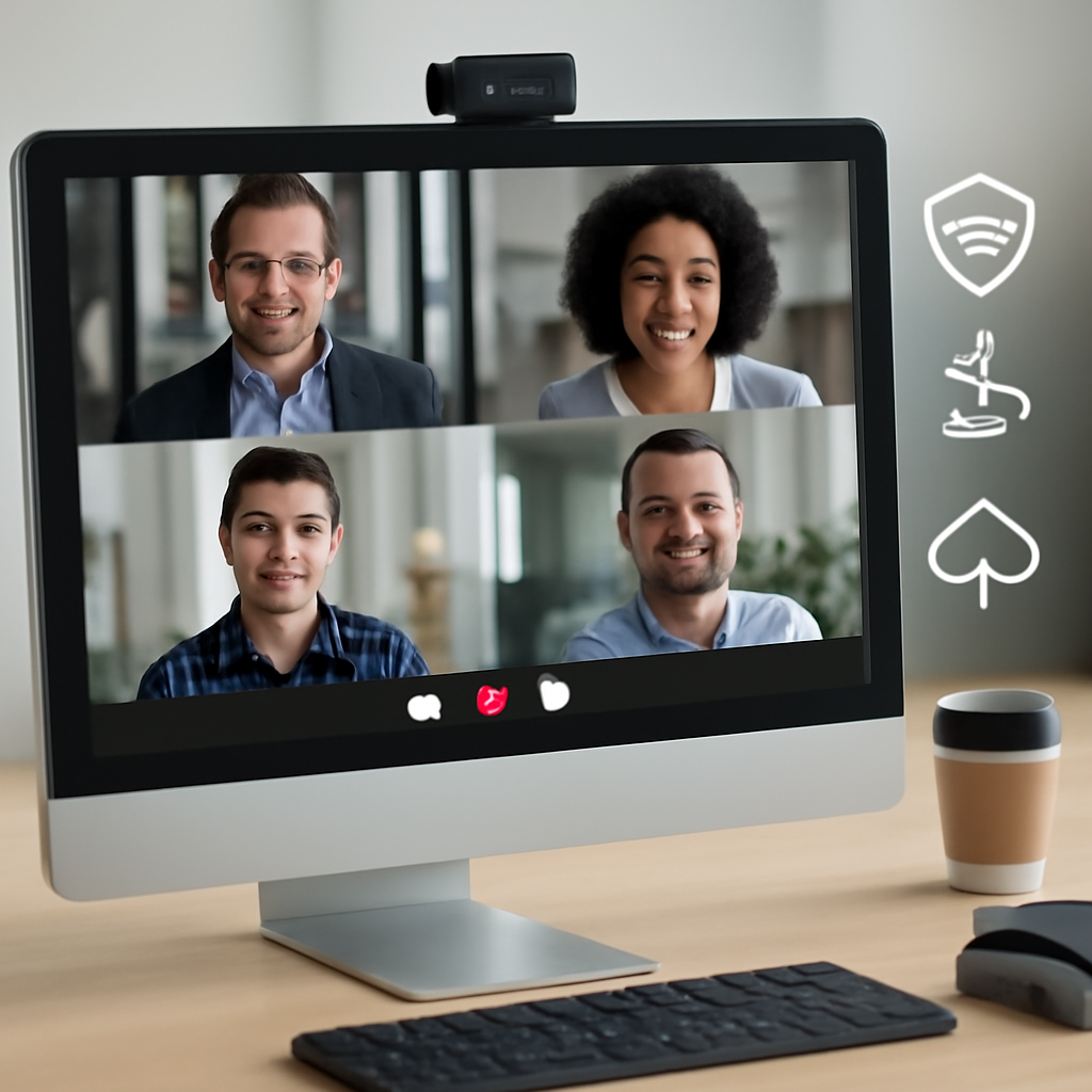 Illustration for AONMeetings at a Glance: Security, Compliance, and Scale related to zoom video conferencing platform