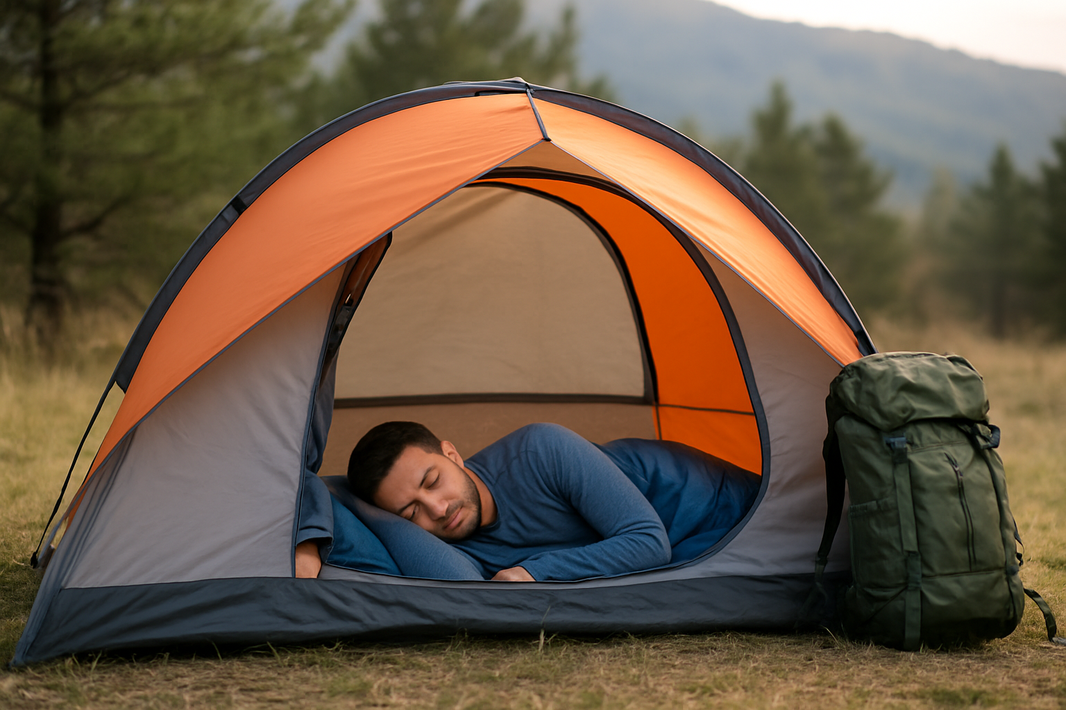 Illustration for Rapid Setup Without Sacrificing Comfort: Instant and Pop-Up Tents Done Right related to outdoor sleeping experience
