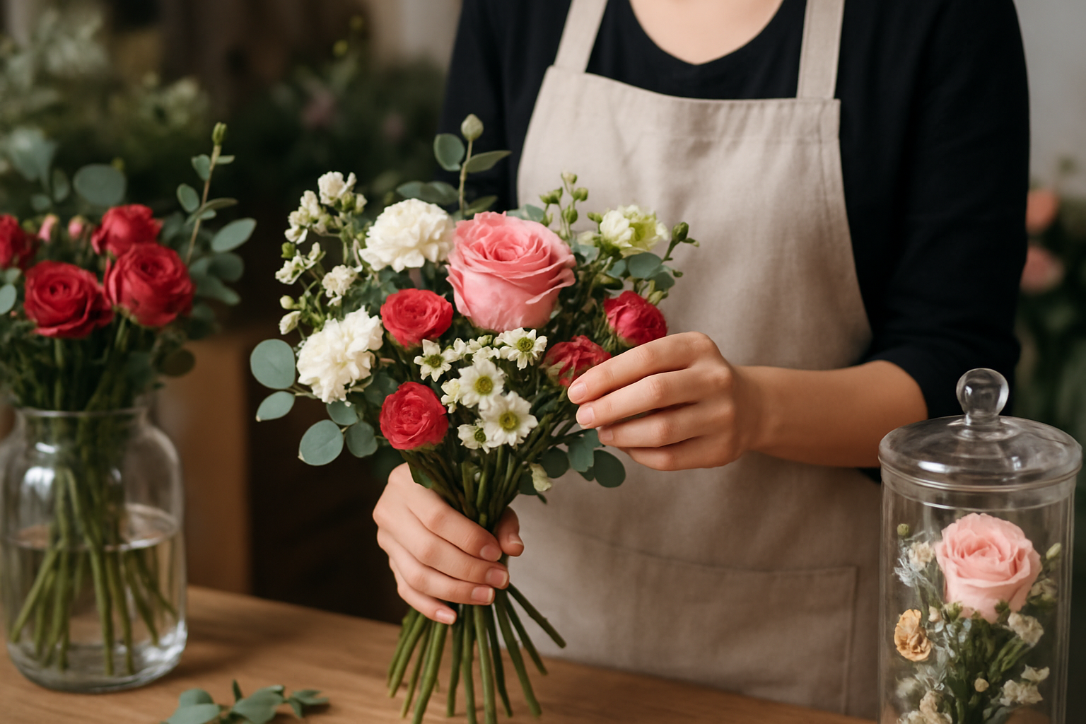 Illustration for Fresh, Preserved, or Personalised? How to Choose the Right Style related to flower shop florist near me