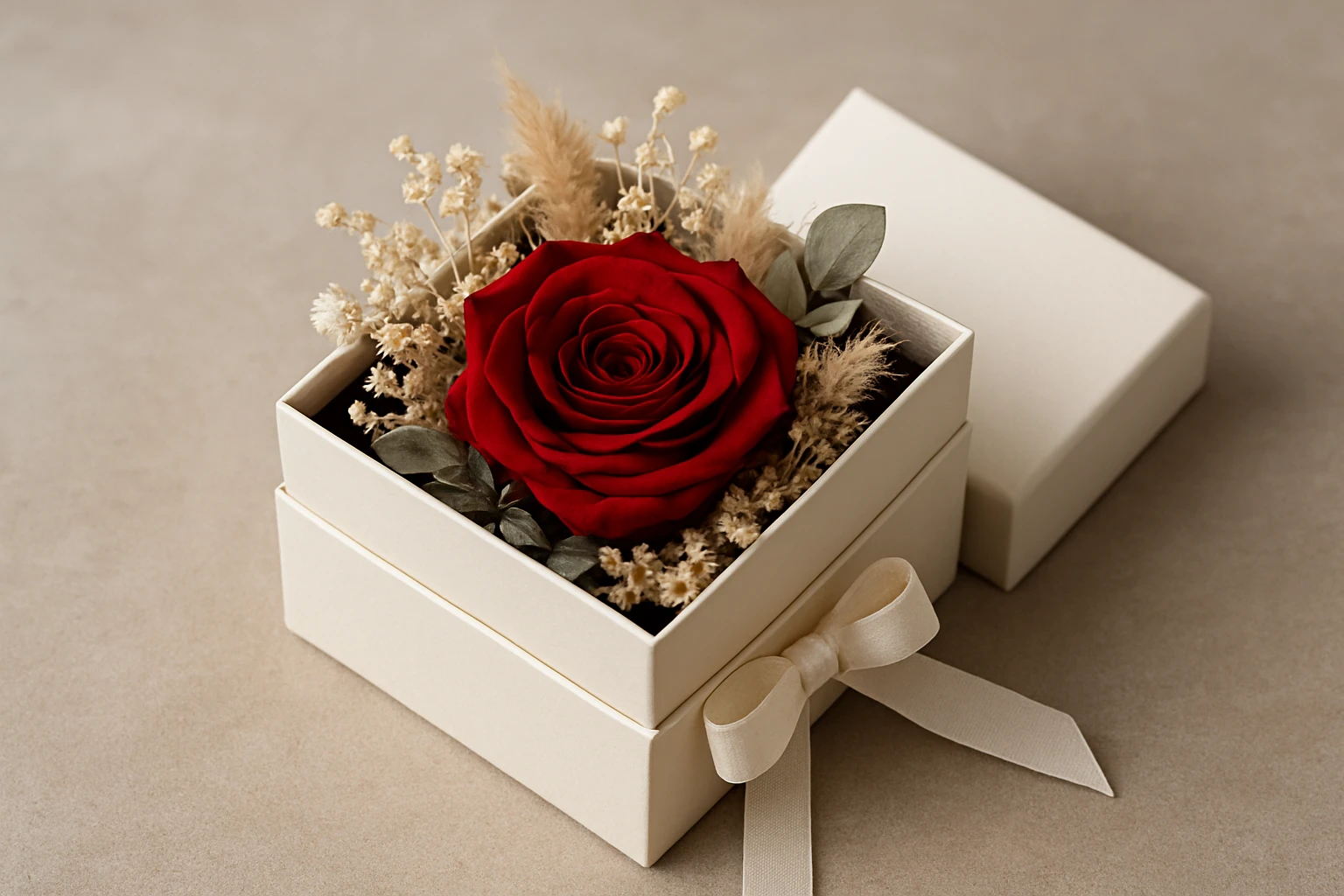 #4 Preserved rose gift box — best for heartfelt gifts - modern dried flower arrangements guide