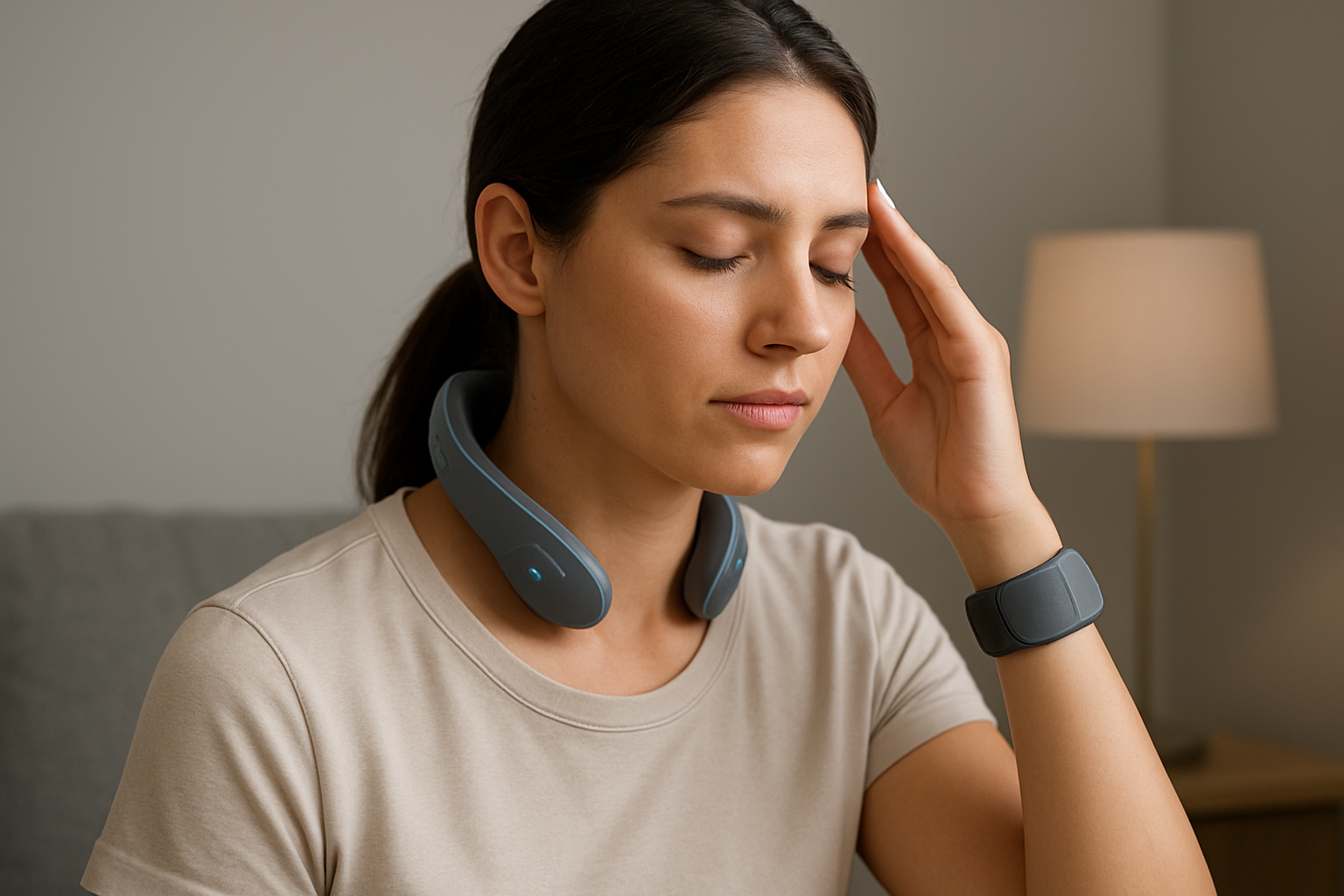 Illustration for How Do I Use These Devices Day to Day for Pain Relief, Sleep, and Stress? related to how do wearable frequency therapy devices work