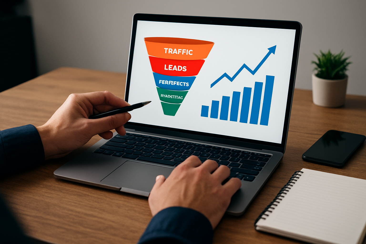 Illustration for The Integration Roadmap: 8 Steps That Turn Traffic Into Conversions related to seo marketing digital