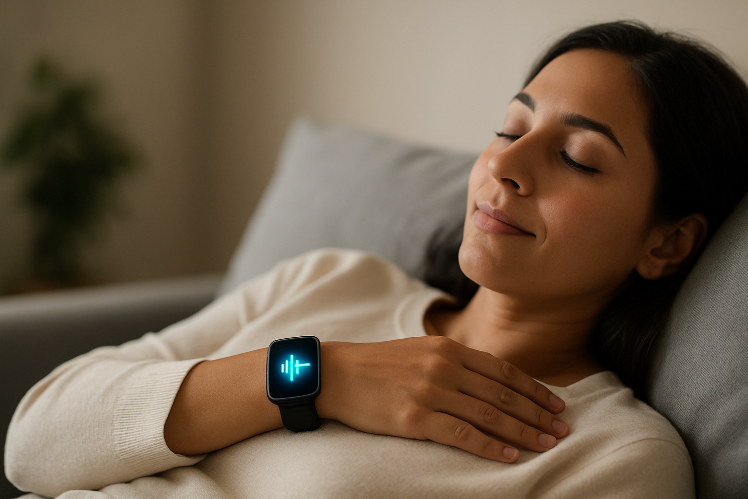 Illustration for From Signals to Calm: How Wearables Turn Data Into Relief and Rest related to healing frequencies