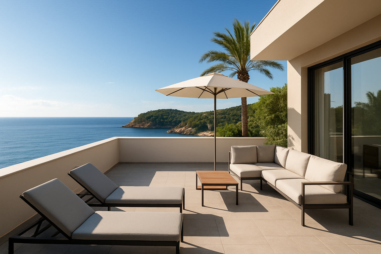 Illustration for Direct comparison: style, calm, and connection with the island related to hotel portals hills mallorca