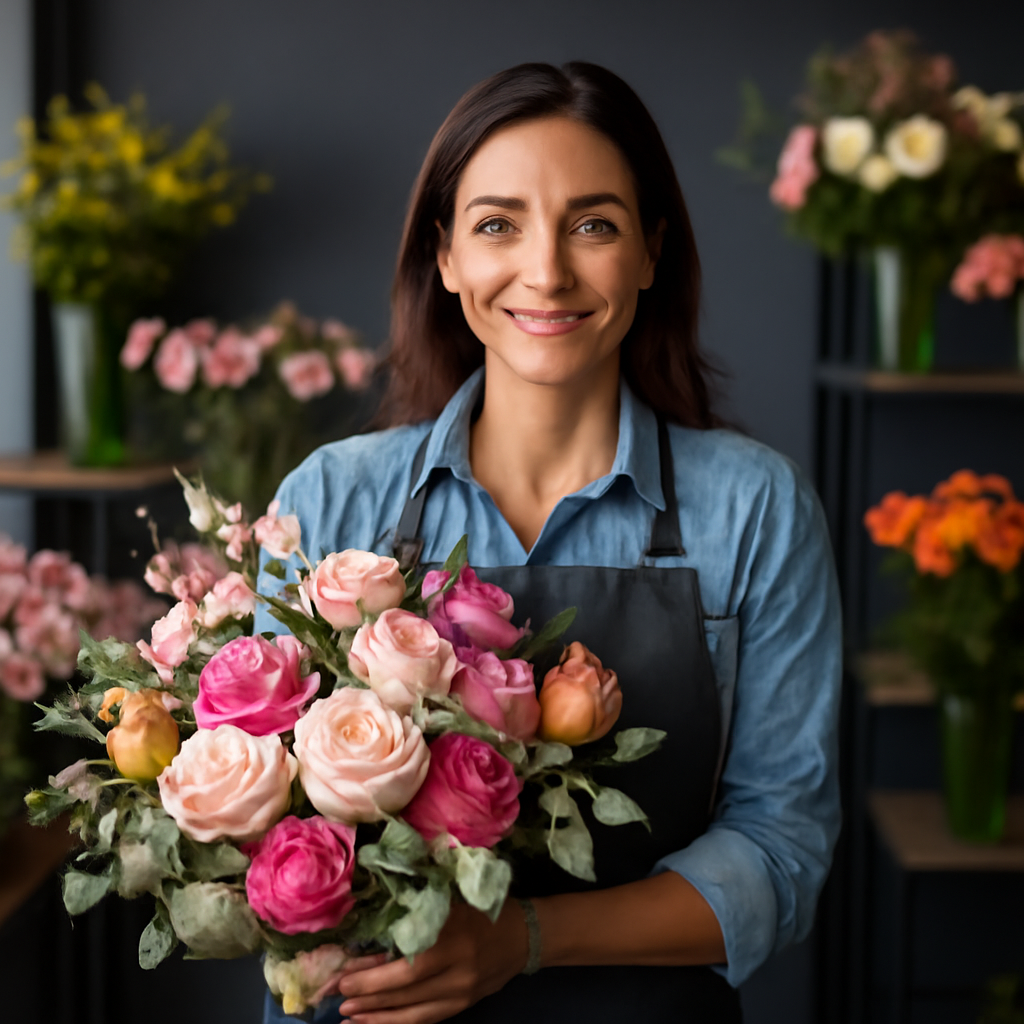 Illustration for The Flower Boutique Advantage: Family-Owned Care, Designer Quality related to flowers florist near me