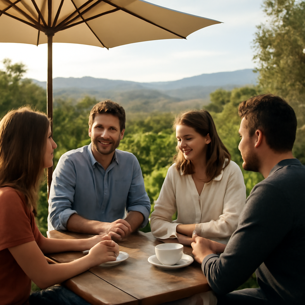Illustration for Q7: Can you share real-world examples of gatherings that worked beautifully? related to where can i find a scenic cafe near the perth foothills