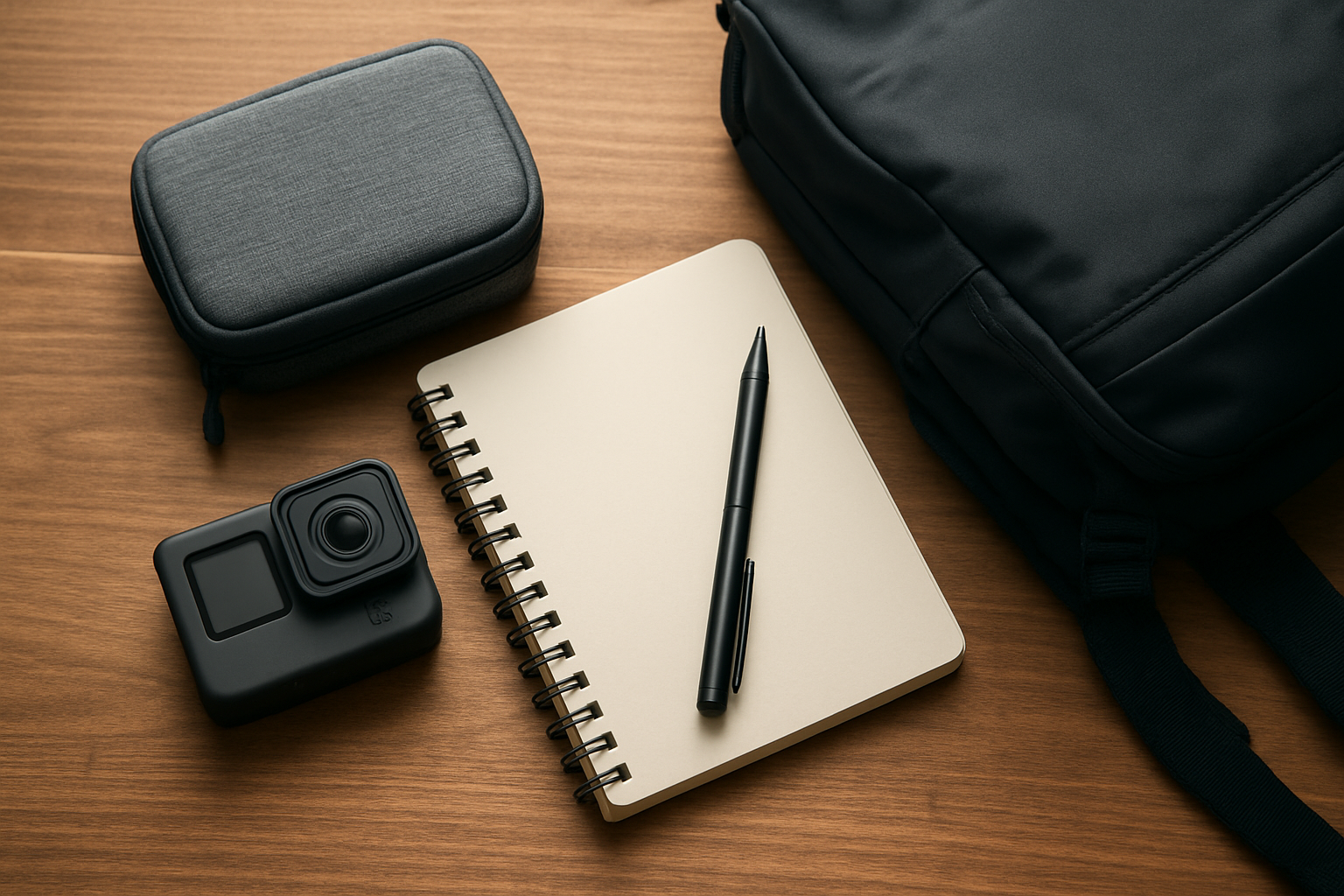 Illustration for Quick Reference: Packing List and Setup Ritual related to how to pick the right action camera for travel vlogs