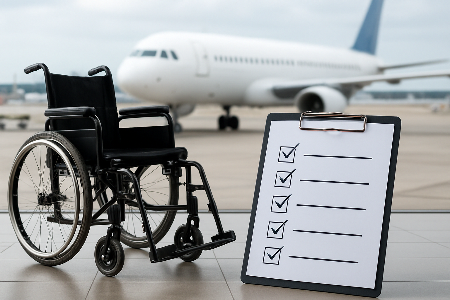 Illustration for Airline Battery Rules, Simplified for Real Trips related to wheelchair travel and packing checklist