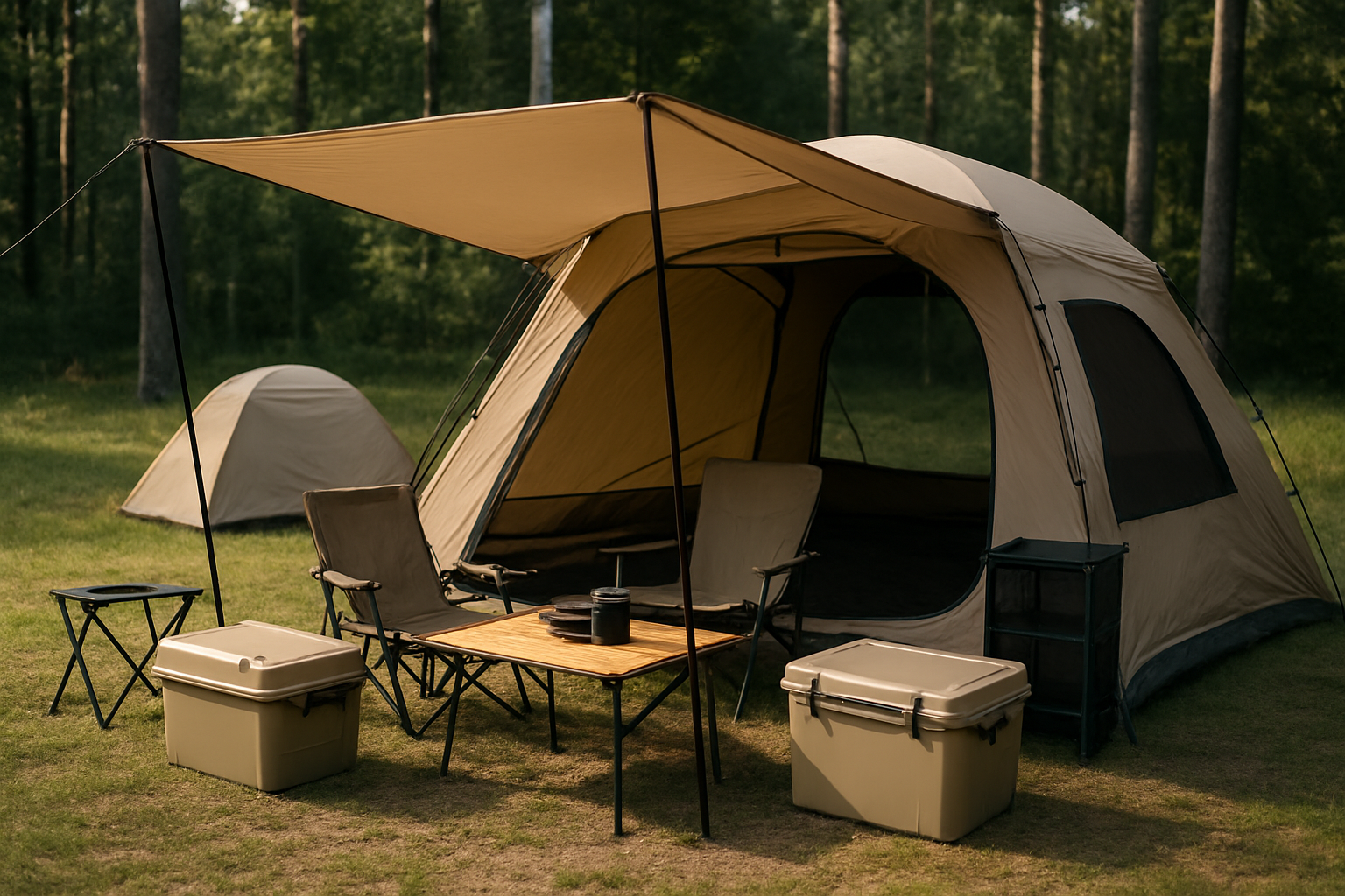 Illustration for Step-by-Step Planner to Build a Cohesive Camp Flow related to modular camping setup