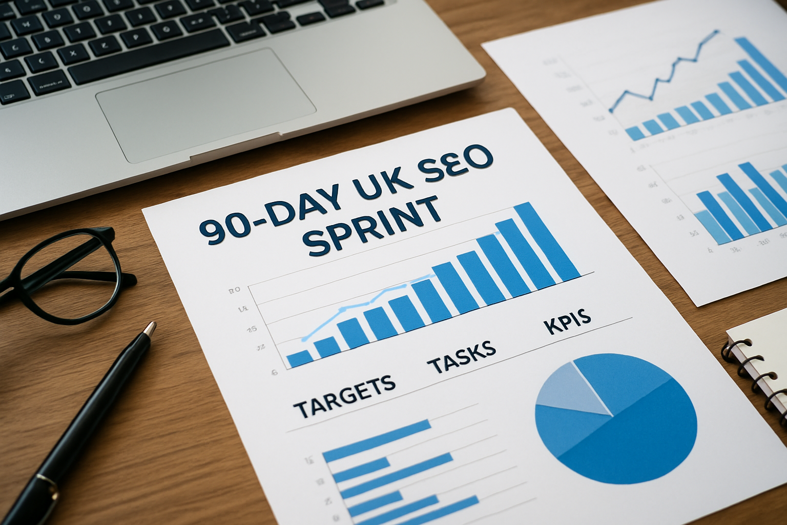 Illustration for A 90-Day UK SEO Sprint: Targets, Tasks, and KPIs related to search engine optimisation seo services