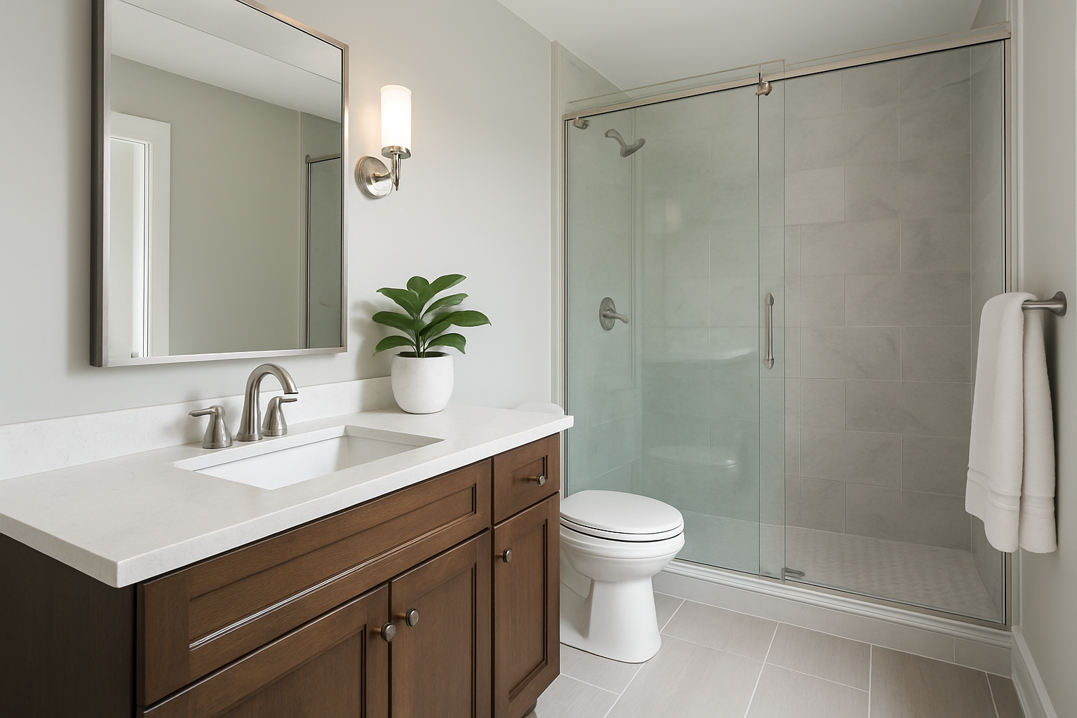 Illustration for Costs, Return on Investment (ROI) and Timelines at a Glance related to bathroom upgrades that add home value durham region